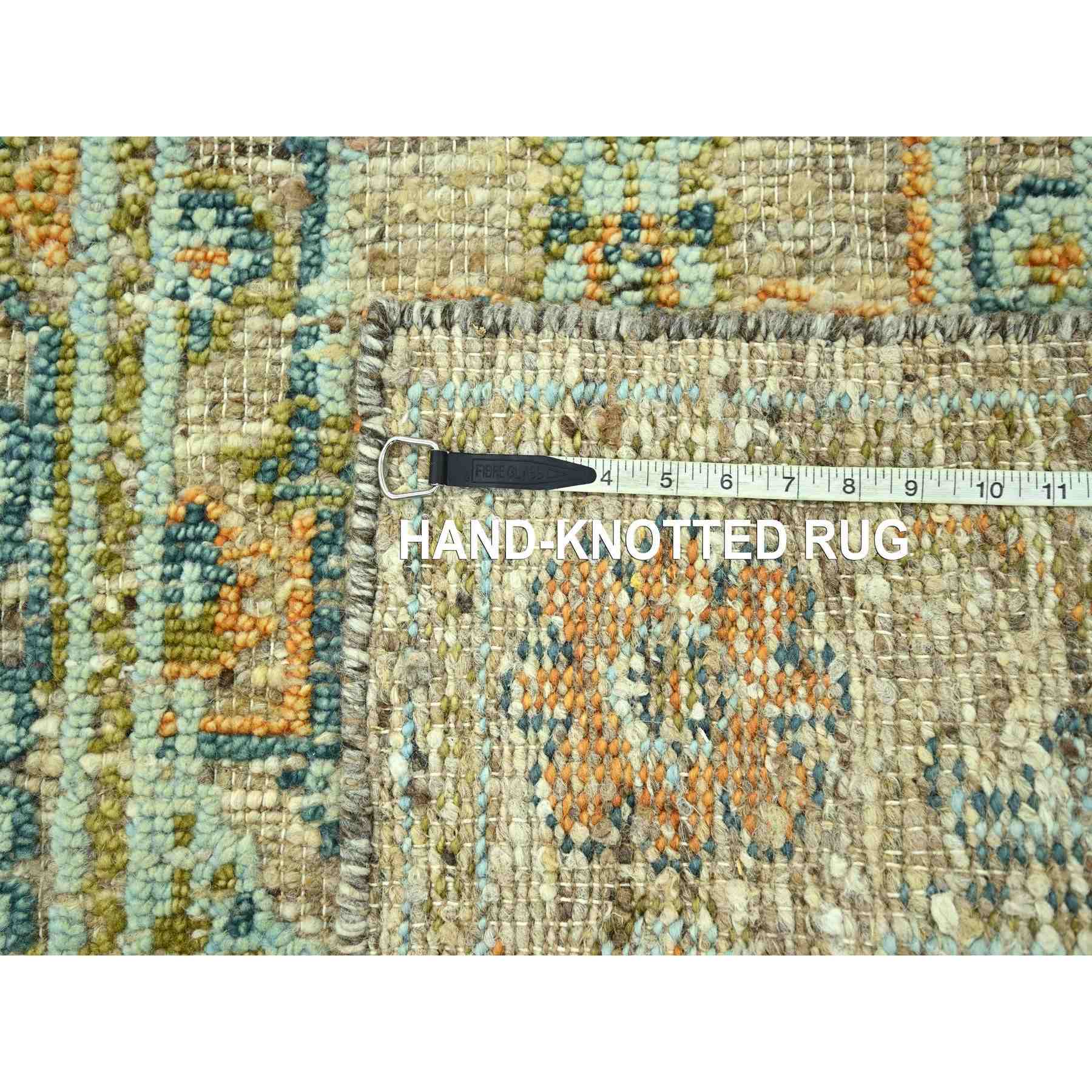 Oushak-And-Peshawar-Hand-Knotted-Rug-385120