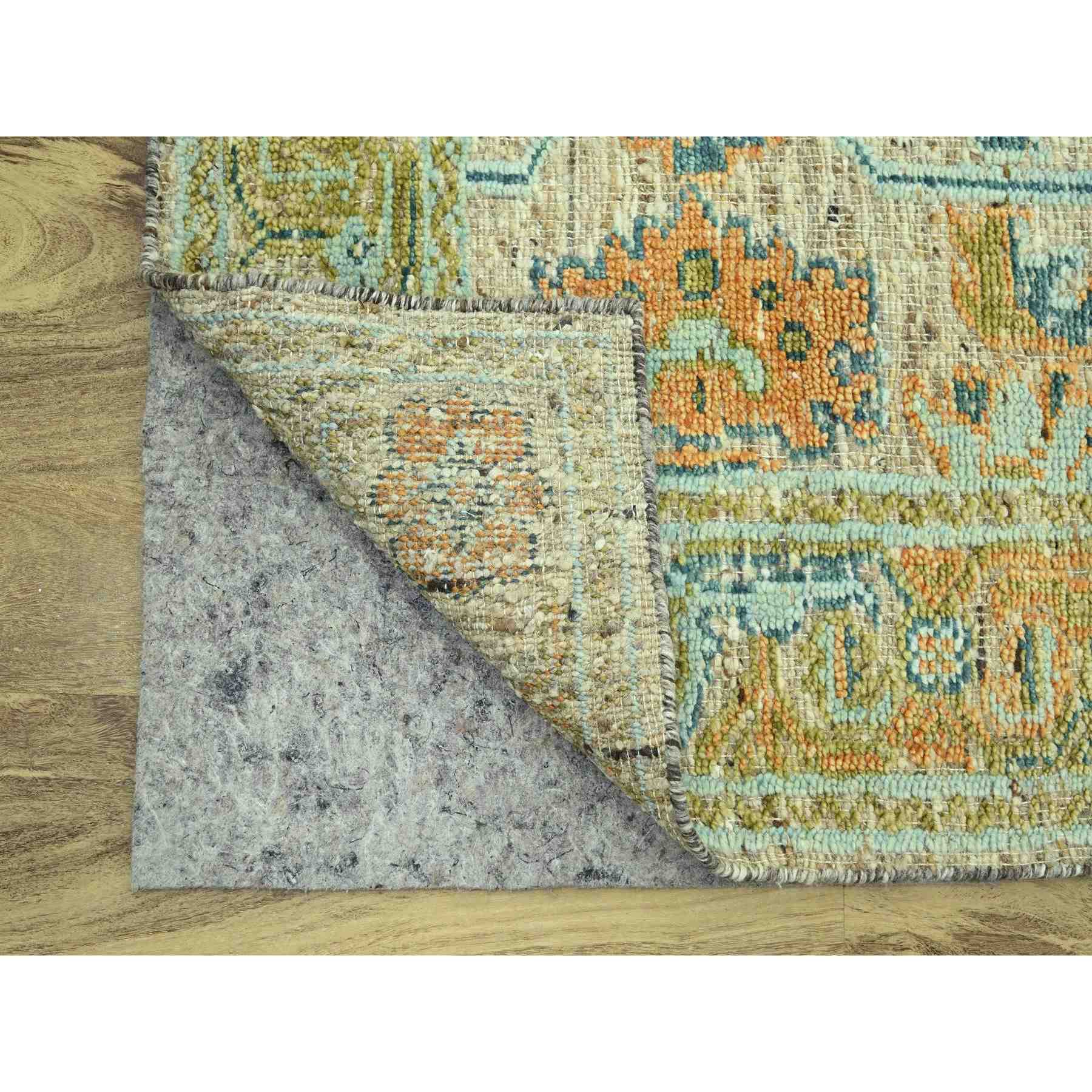 Oushak-And-Peshawar-Hand-Knotted-Rug-385125