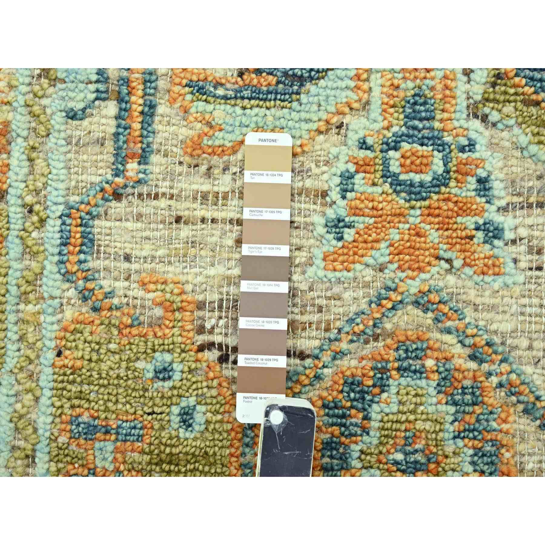Oushak-And-Peshawar-Hand-Knotted-Rug-385125