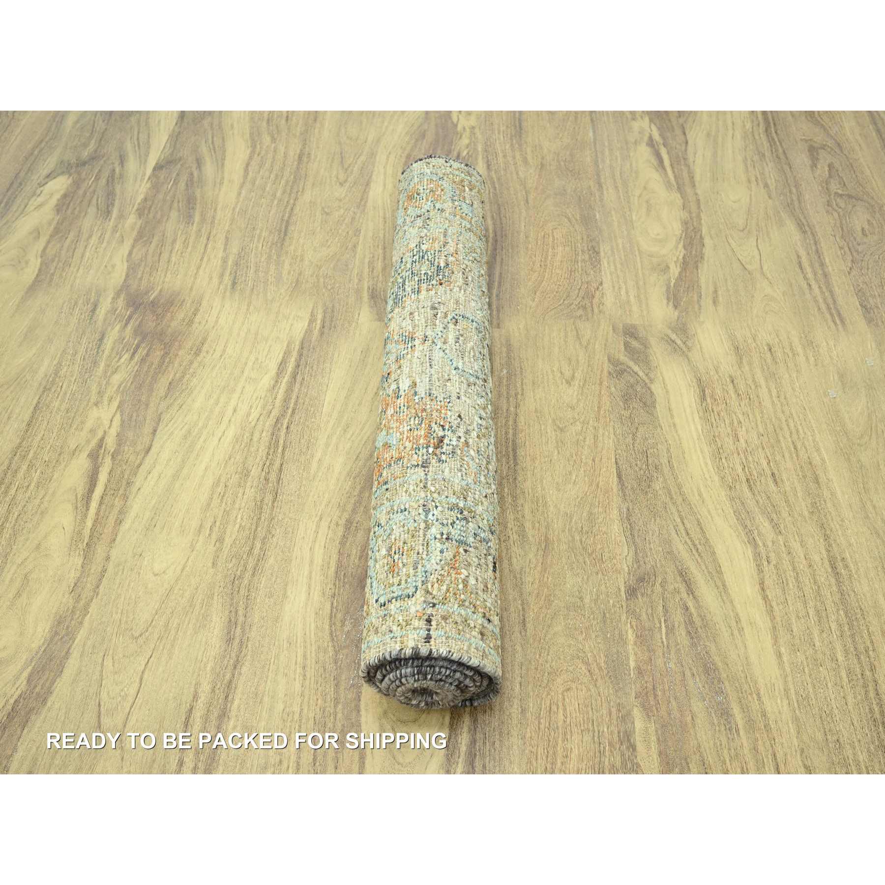 Oushak-And-Peshawar-Hand-Knotted-Rug-385125