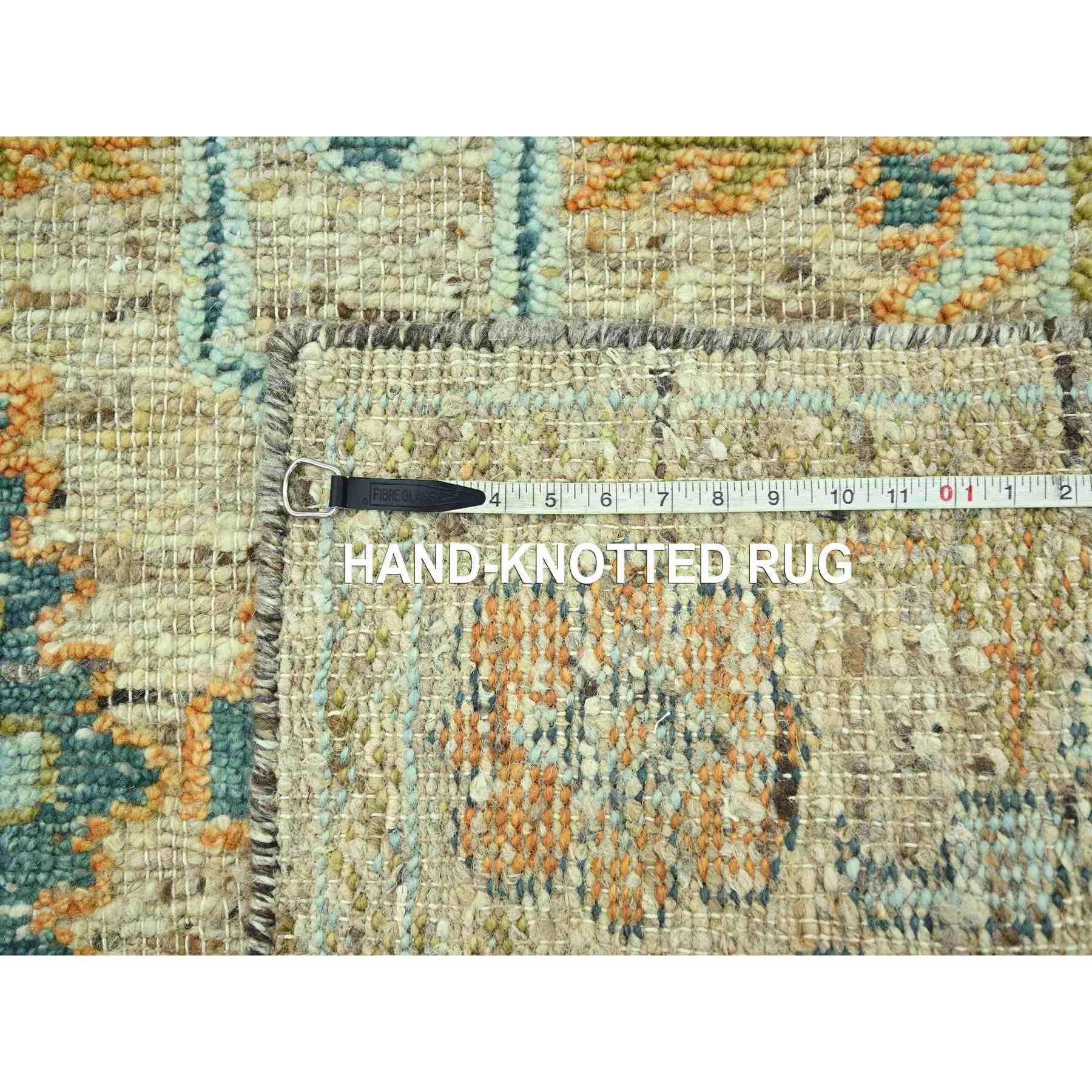 Oushak-And-Peshawar-Hand-Knotted-Rug-385125