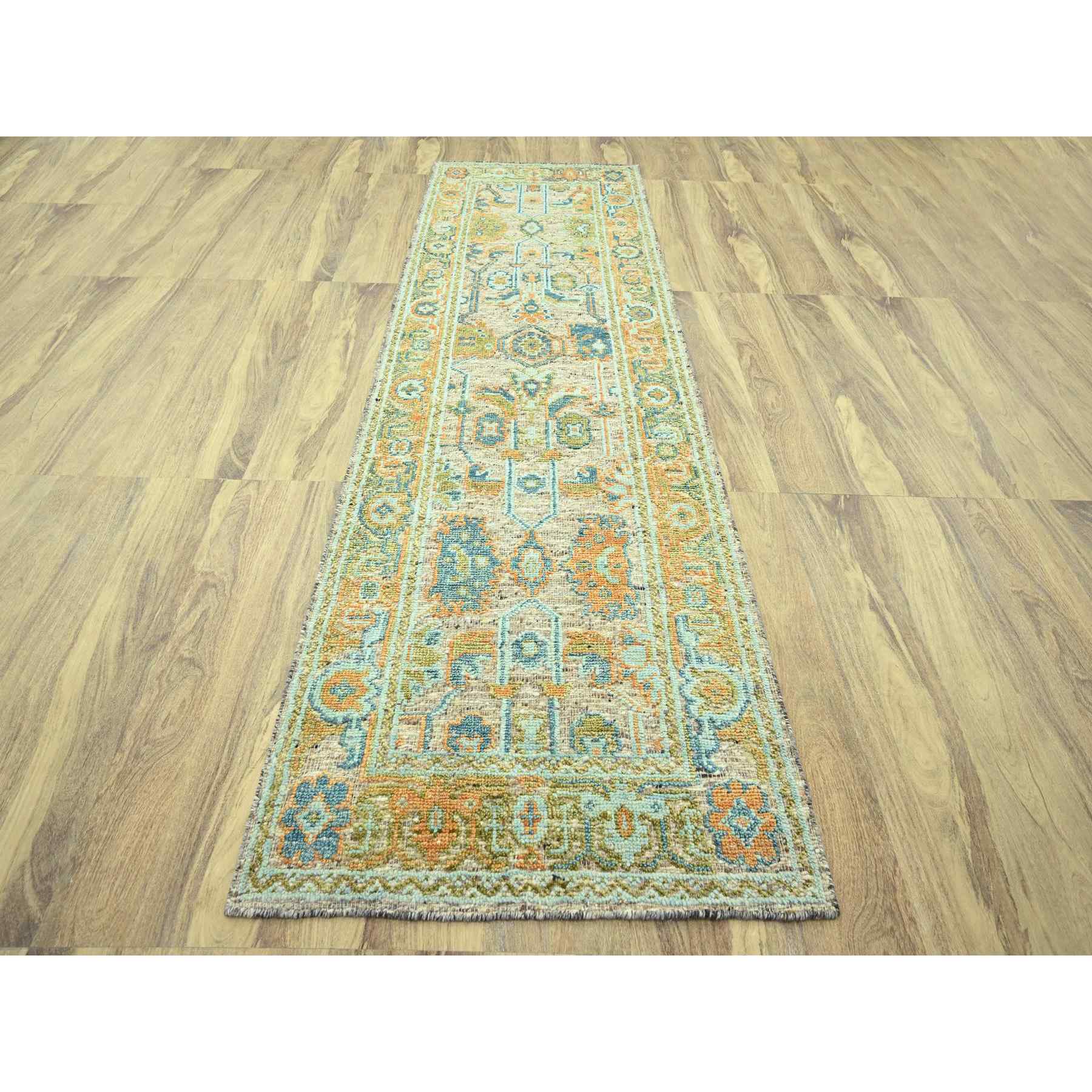 Oushak-And-Peshawar-Hand-Knotted-Rug-385130