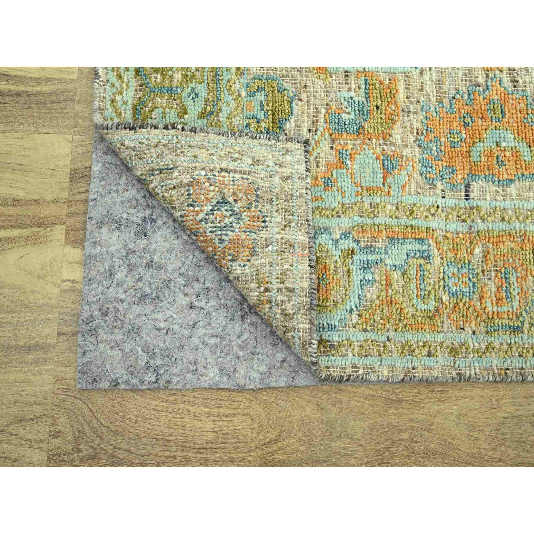 Oushak-And-Peshawar-Hand-Knotted-Rug-385130