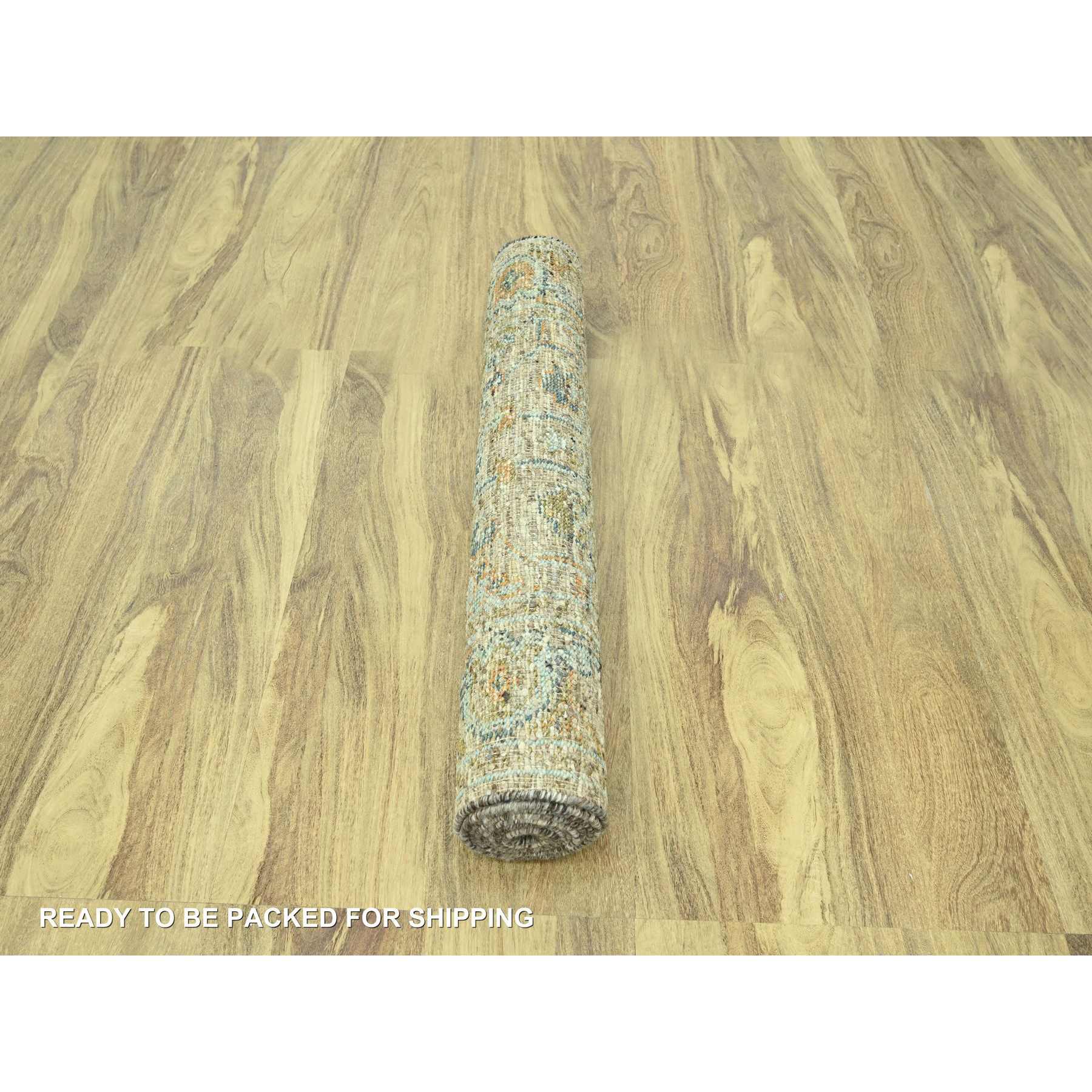 Oushak-And-Peshawar-Hand-Knotted-Rug-385130