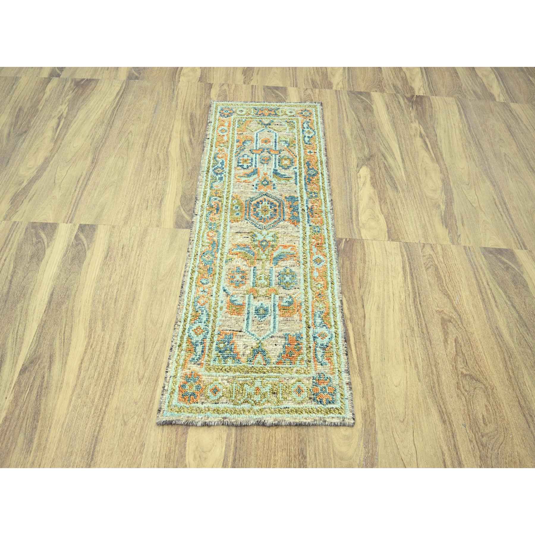 Oushak-And-Peshawar-Hand-Knotted-Rug-385135