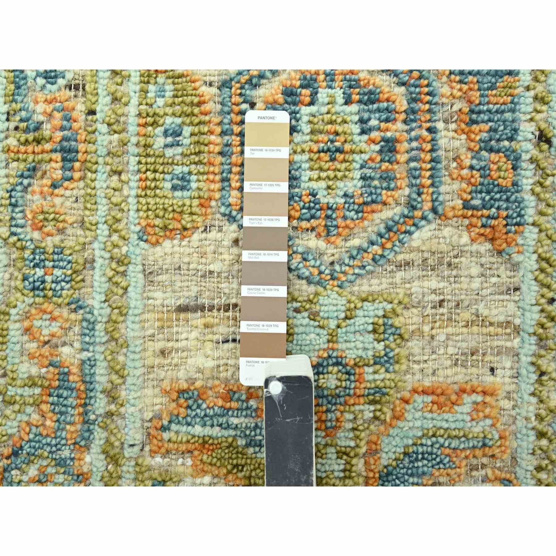 Oushak-And-Peshawar-Hand-Knotted-Rug-385135