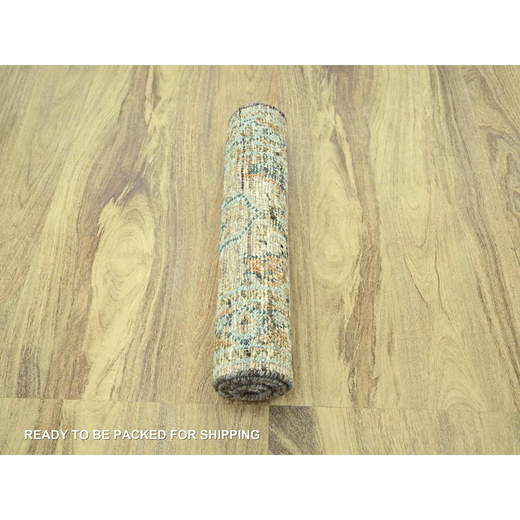 Oushak-And-Peshawar-Hand-Knotted-Rug-385135