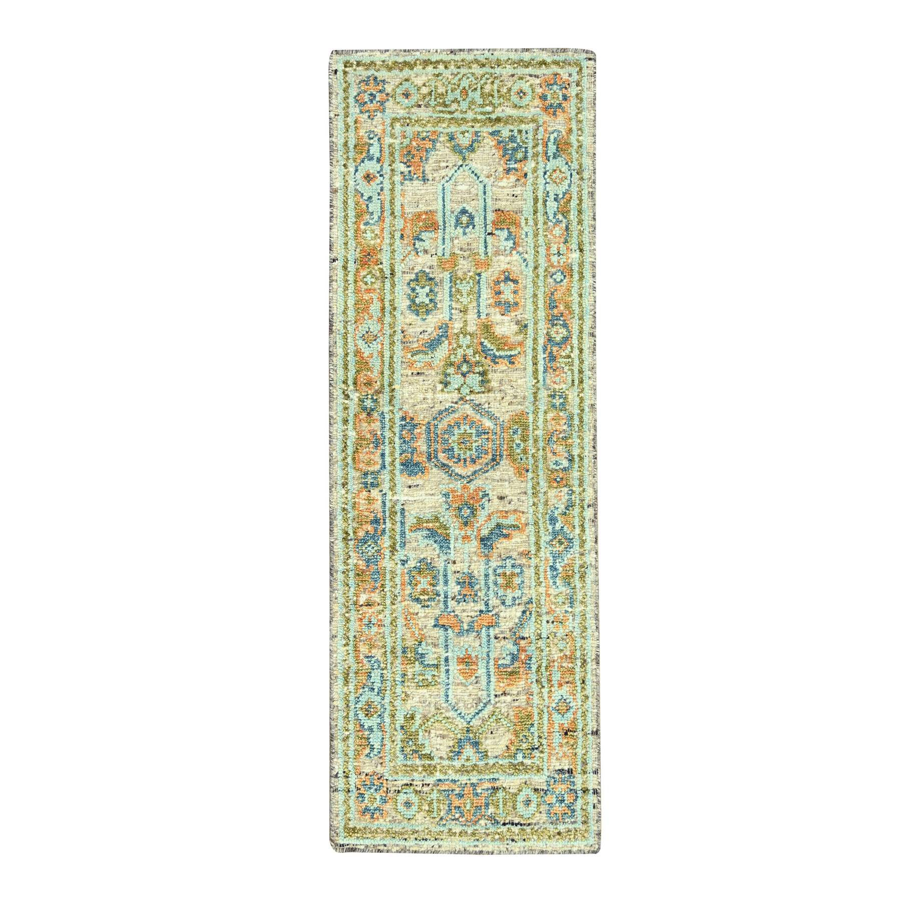 Oushak-And-Peshawar-Hand-Knotted-Rug-385140