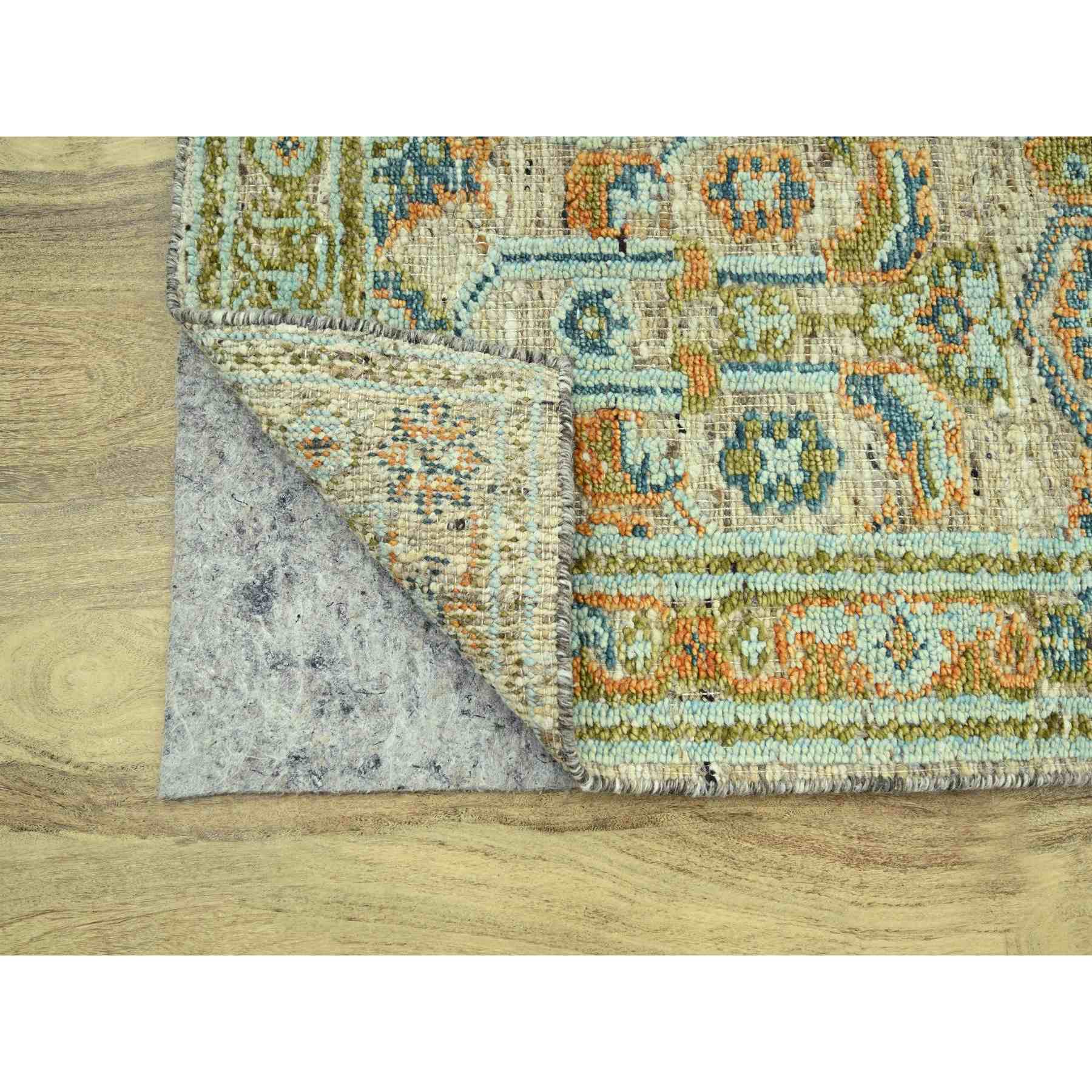 Oushak-And-Peshawar-Hand-Knotted-Rug-385140