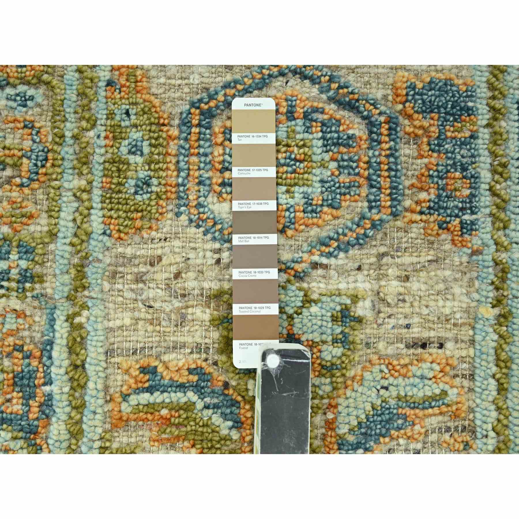 Oushak-And-Peshawar-Hand-Knotted-Rug-385140