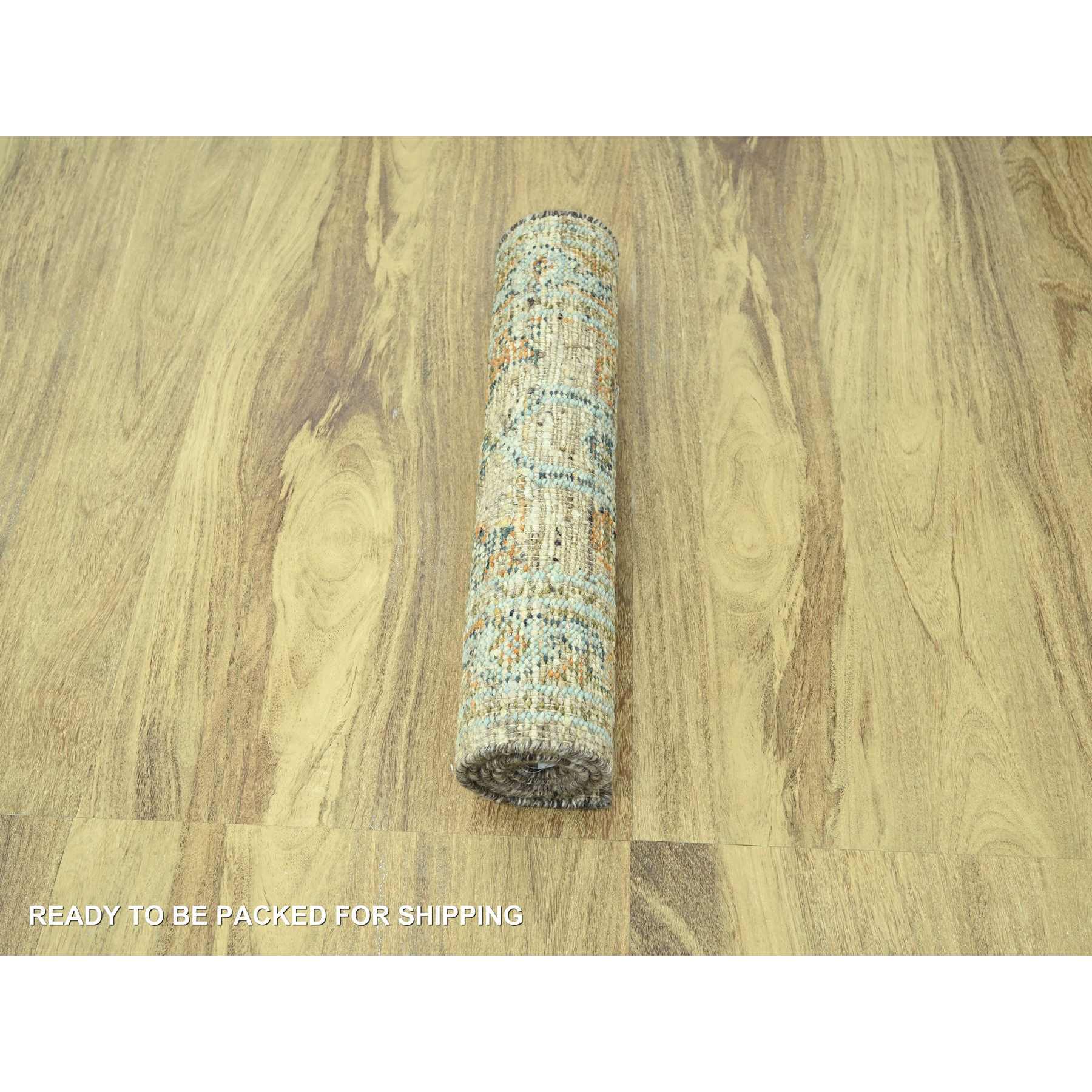 Oushak-And-Peshawar-Hand-Knotted-Rug-385140