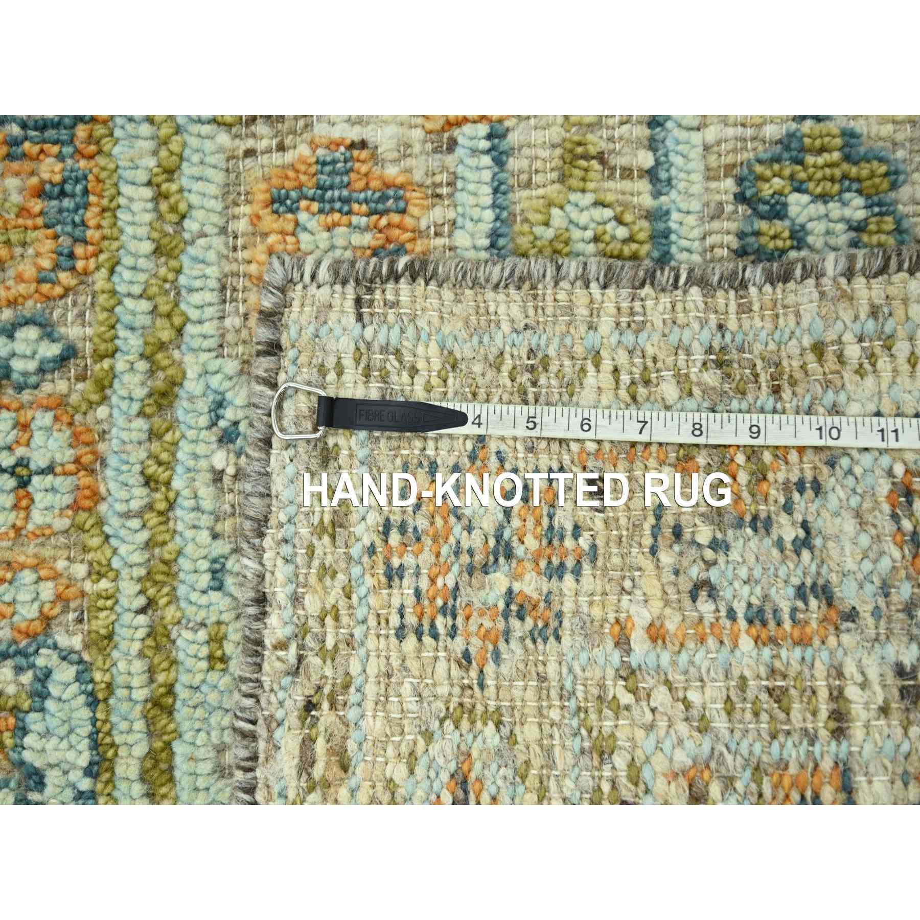 Oushak-And-Peshawar-Hand-Knotted-Rug-385140