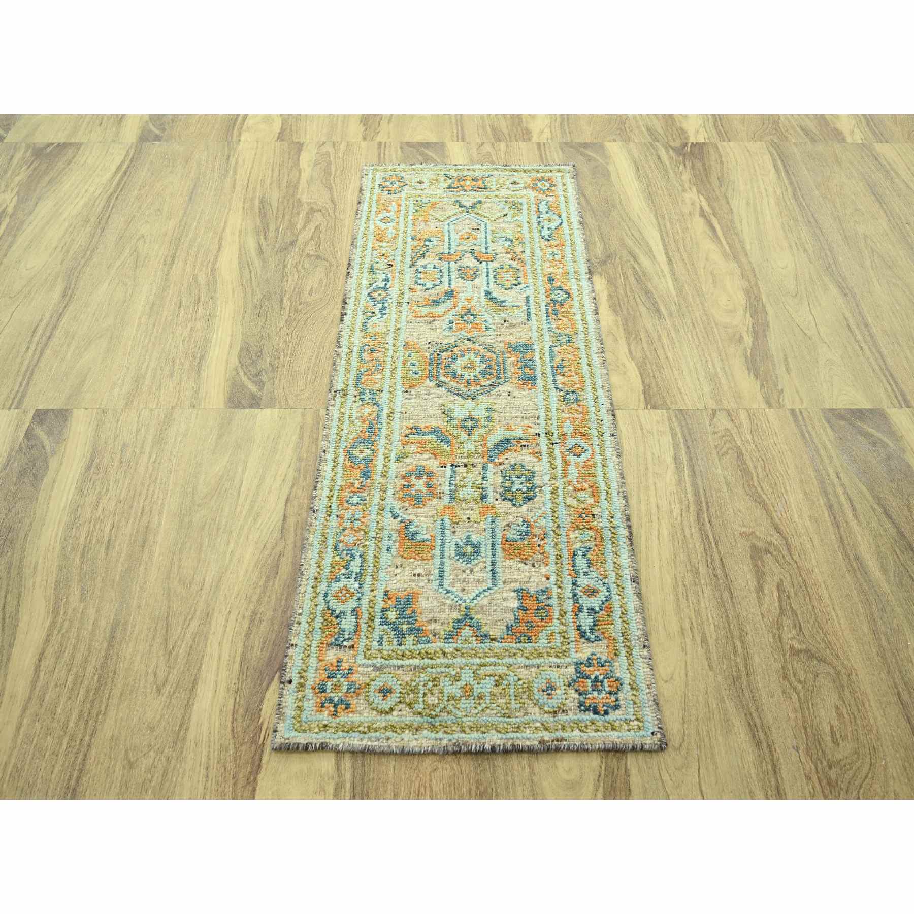 Oushak-And-Peshawar-Hand-Knotted-Rug-385145