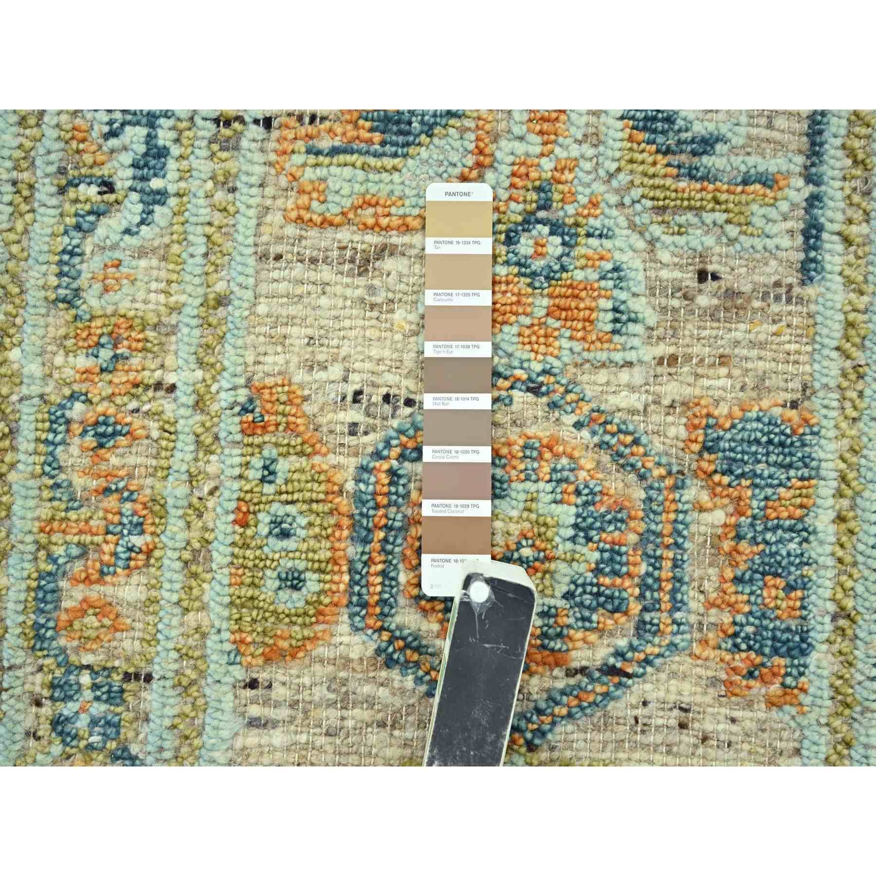 Oushak-And-Peshawar-Hand-Knotted-Rug-385145