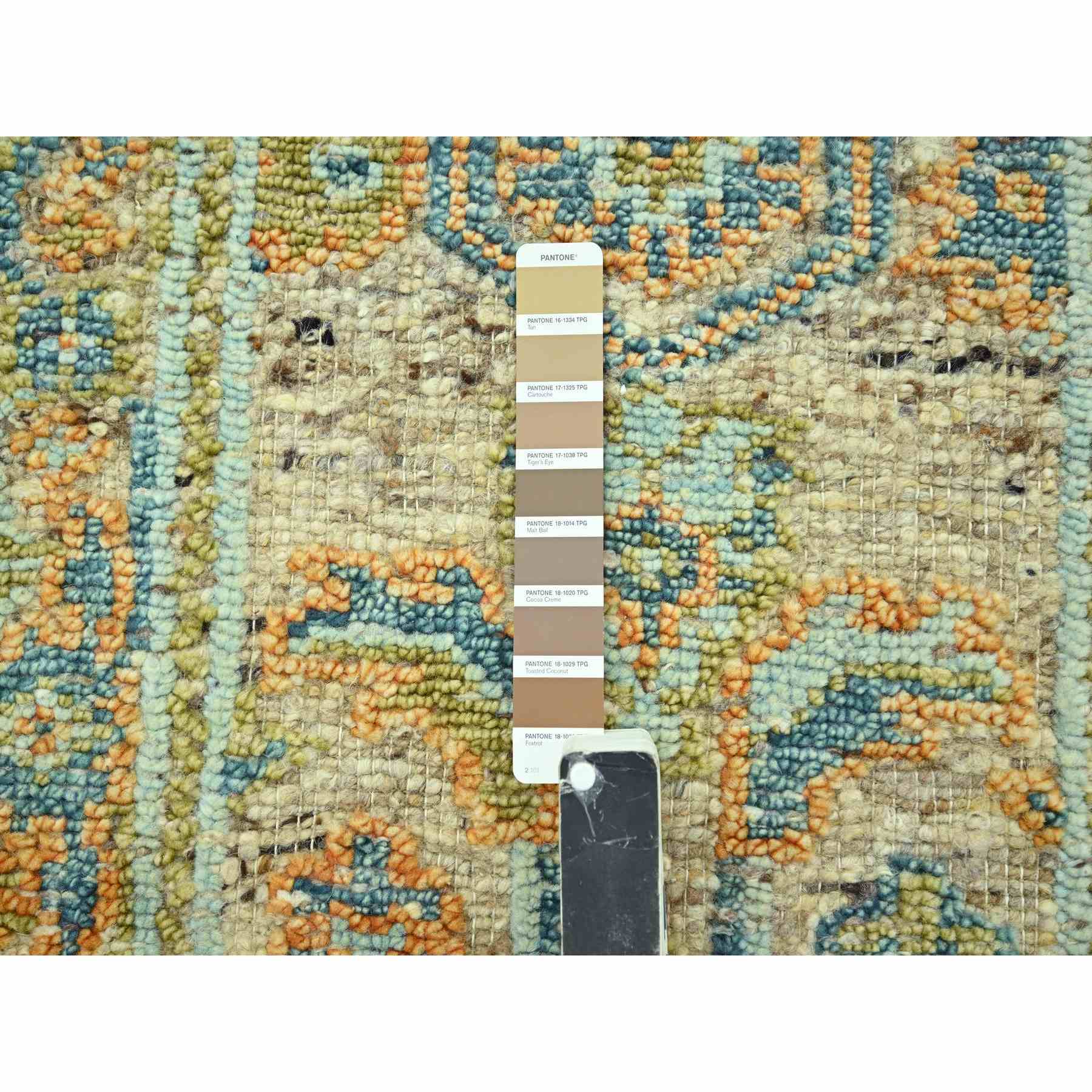 Oushak-And-Peshawar-Hand-Knotted-Rug-385150