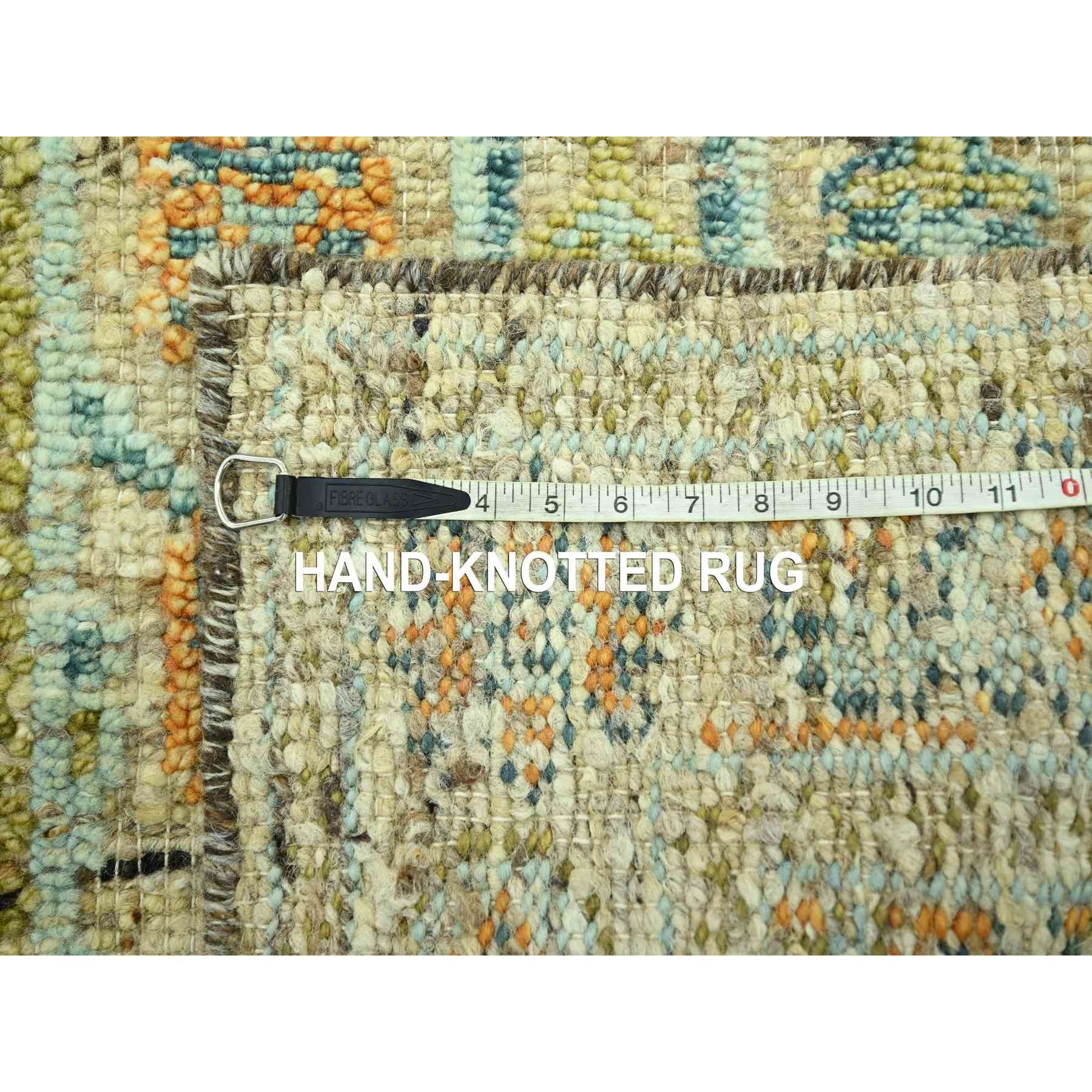 Oushak-And-Peshawar-Hand-Knotted-Rug-385150