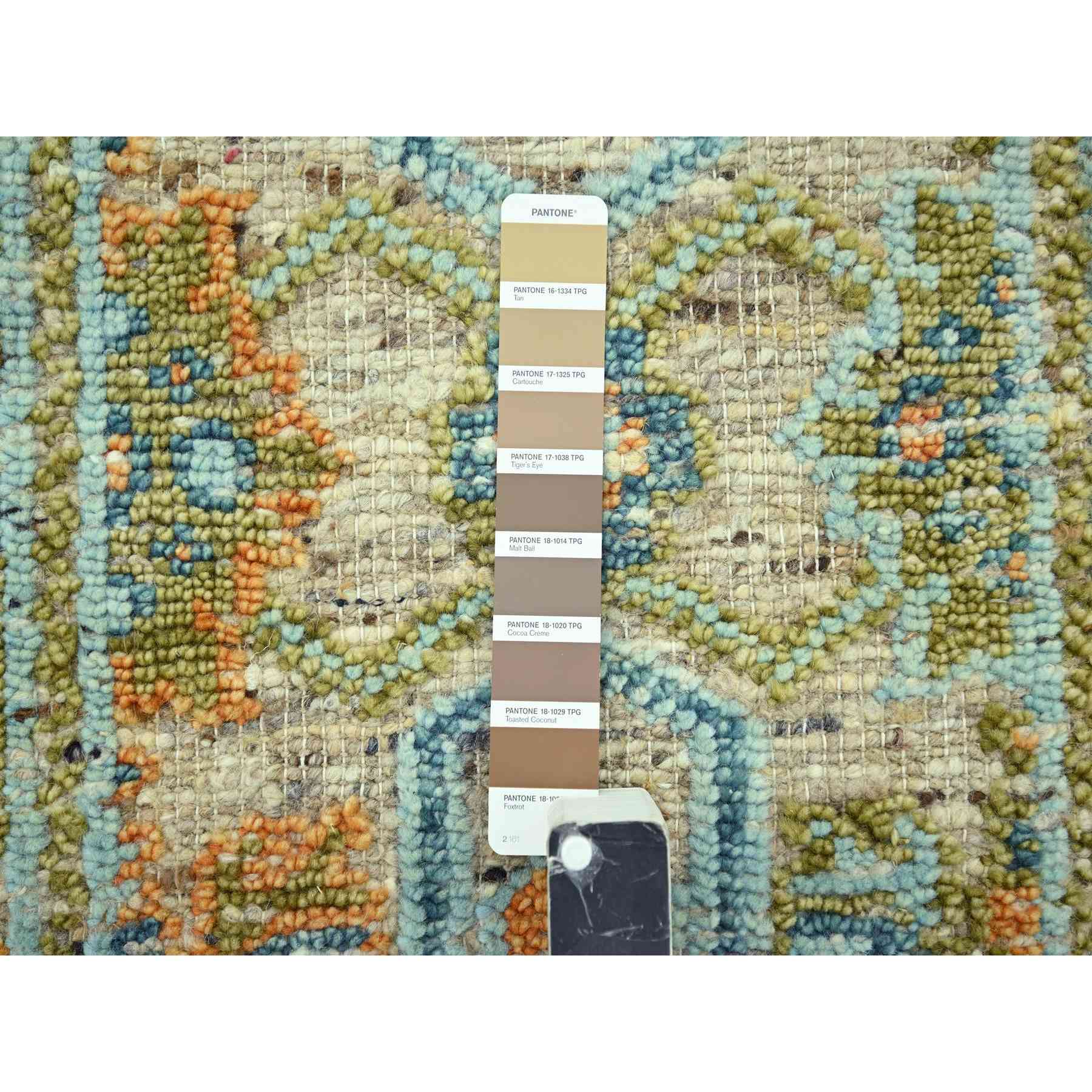 Oushak-And-Peshawar-Hand-Knotted-Rug-385155