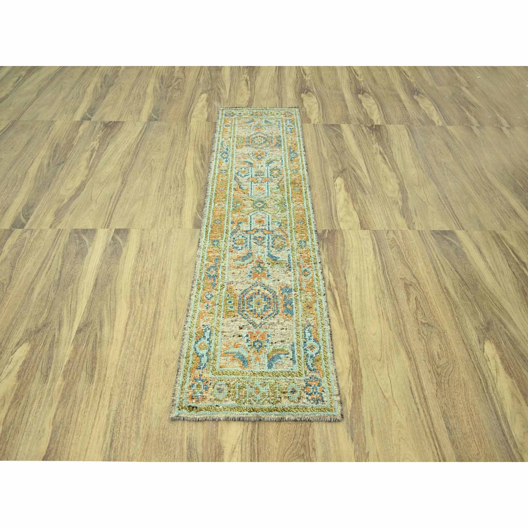Oushak-And-Peshawar-Hand-Knotted-Rug-385160