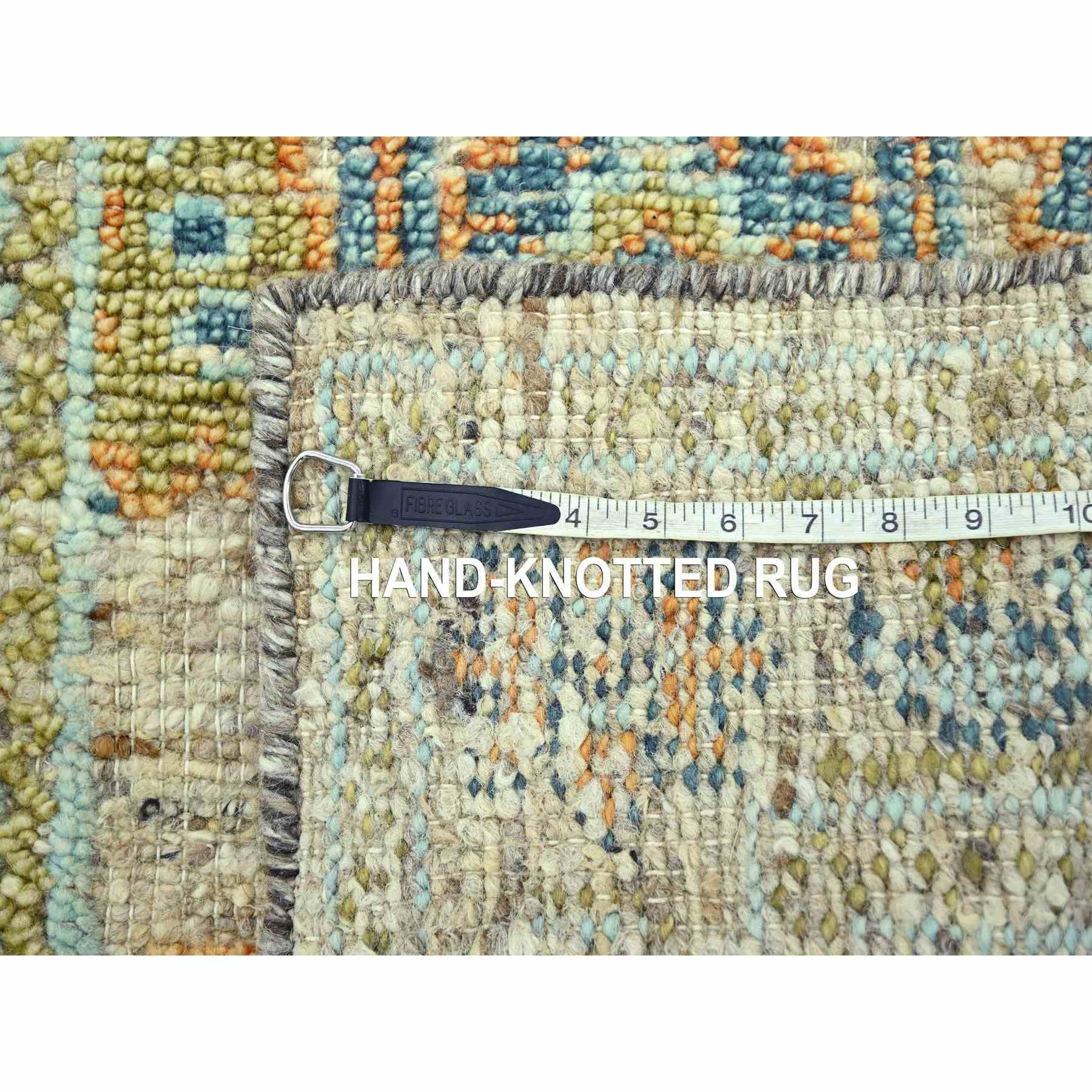 Oushak-And-Peshawar-Hand-Knotted-Rug-385160