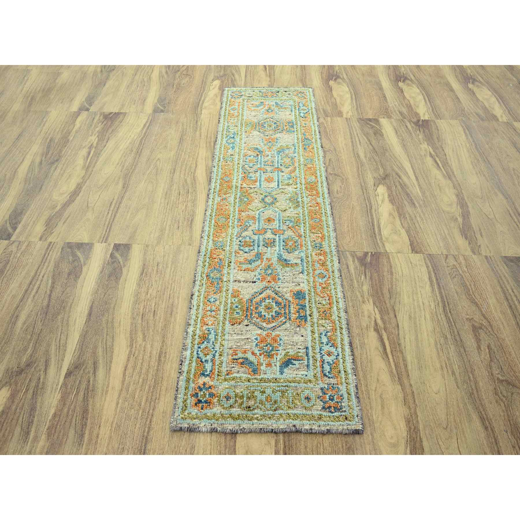 Oushak-And-Peshawar-Hand-Knotted-Rug-385165