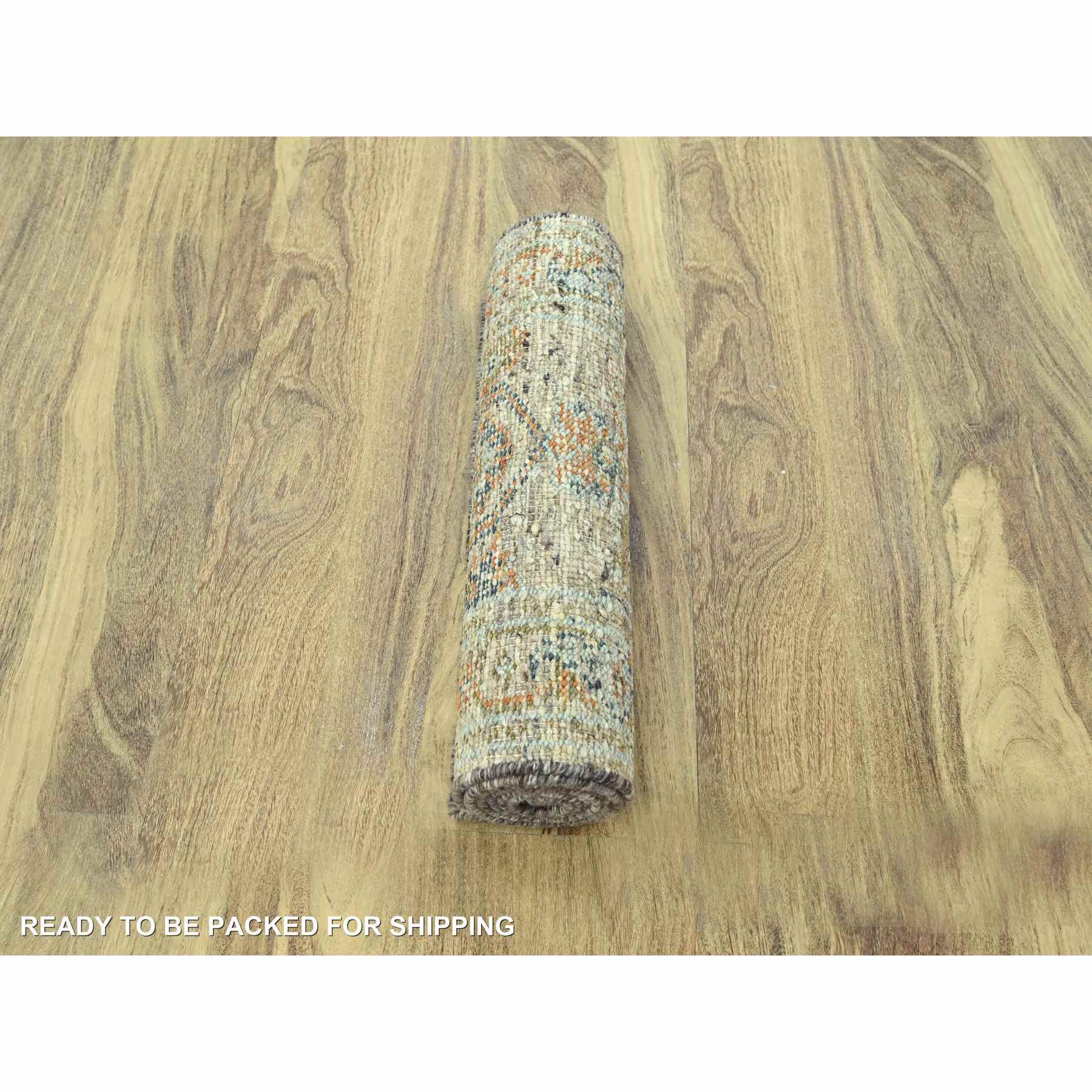 Oushak-And-Peshawar-Hand-Knotted-Rug-385165
