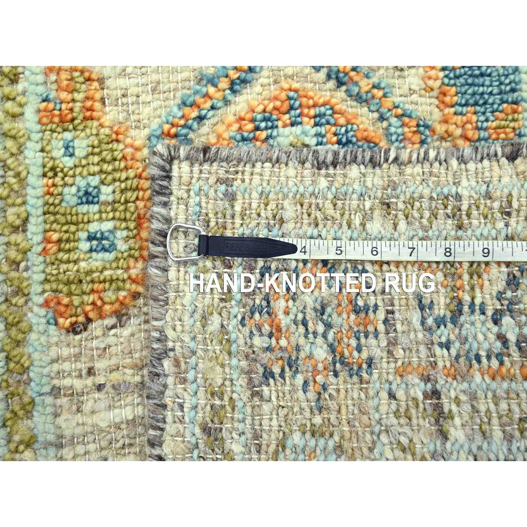 Oushak-And-Peshawar-Hand-Knotted-Rug-385165