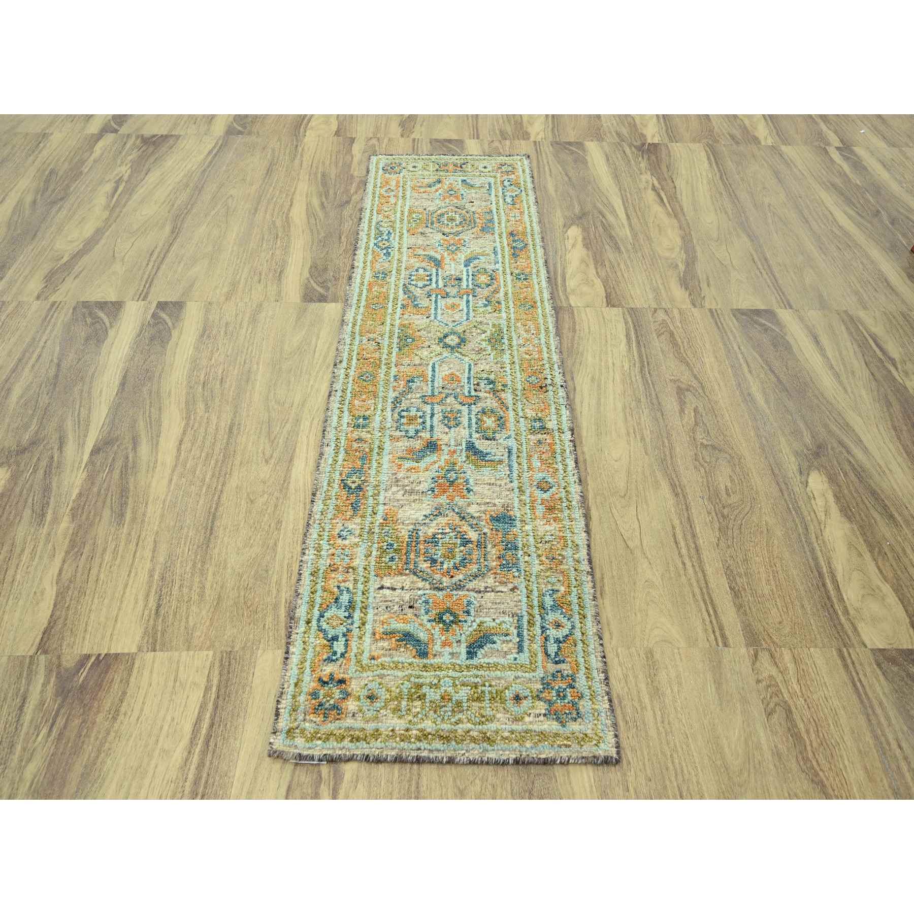 Oushak-And-Peshawar-Hand-Knotted-Rug-385170