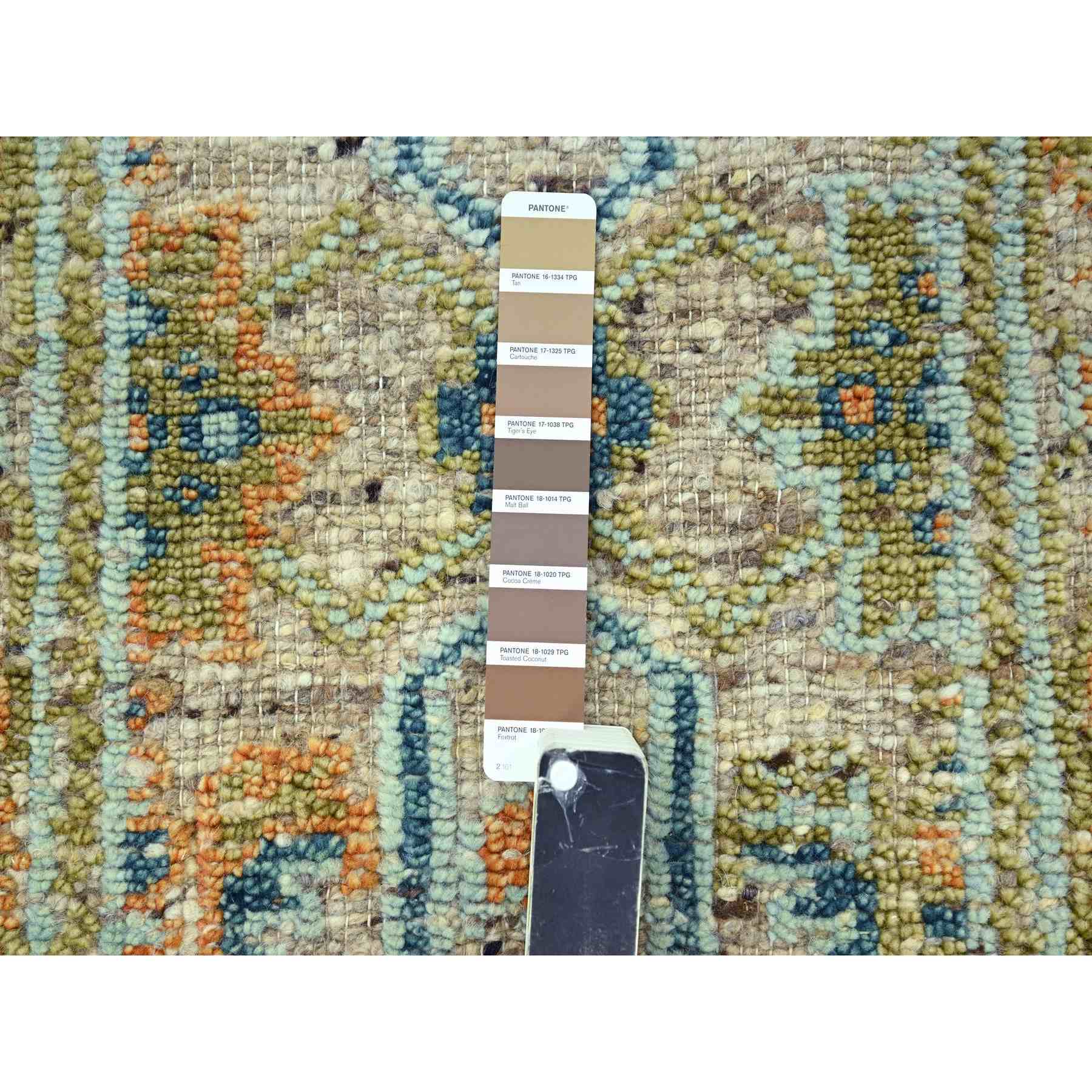 Oushak-And-Peshawar-Hand-Knotted-Rug-385170