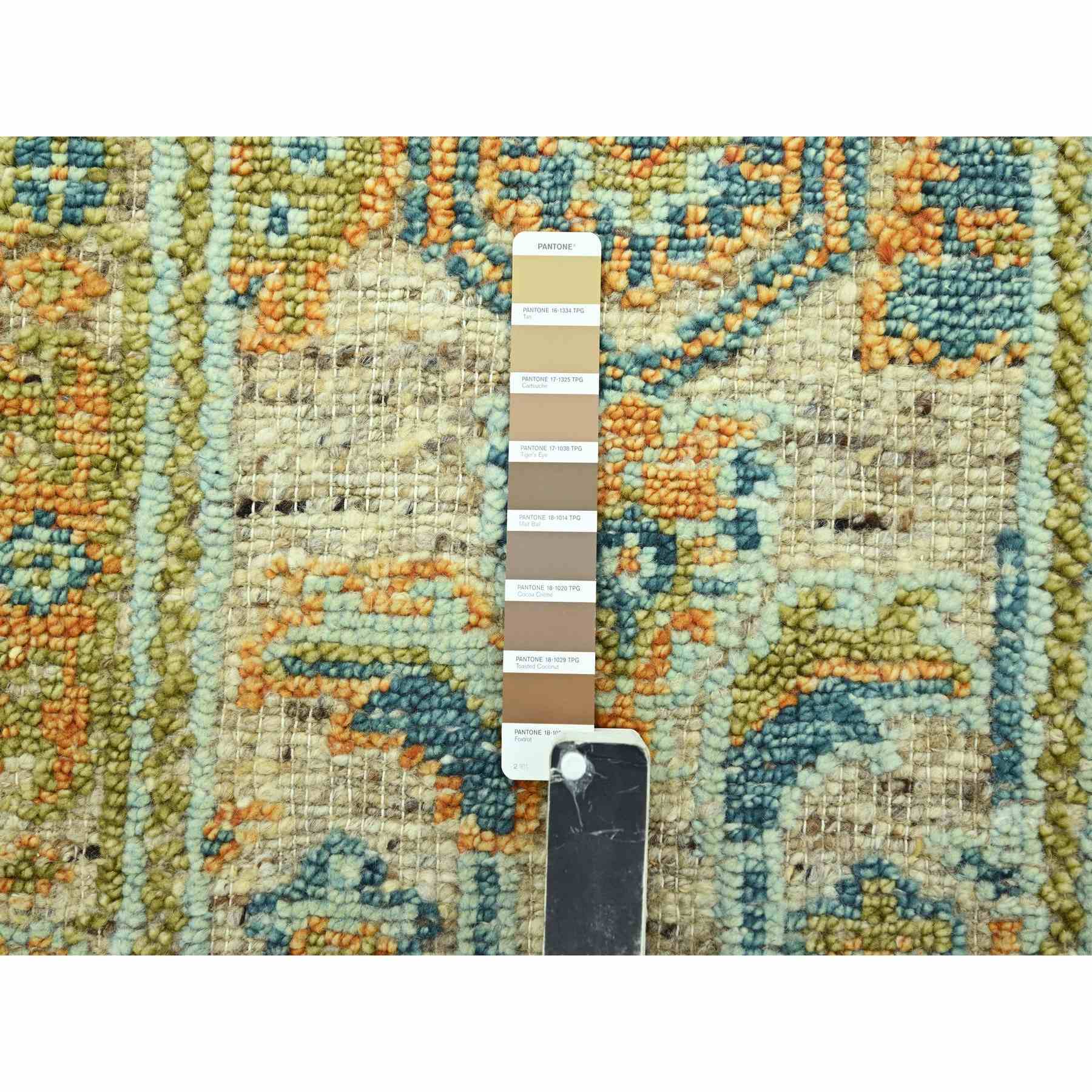 Oushak-And-Peshawar-Hand-Knotted-Rug-385175