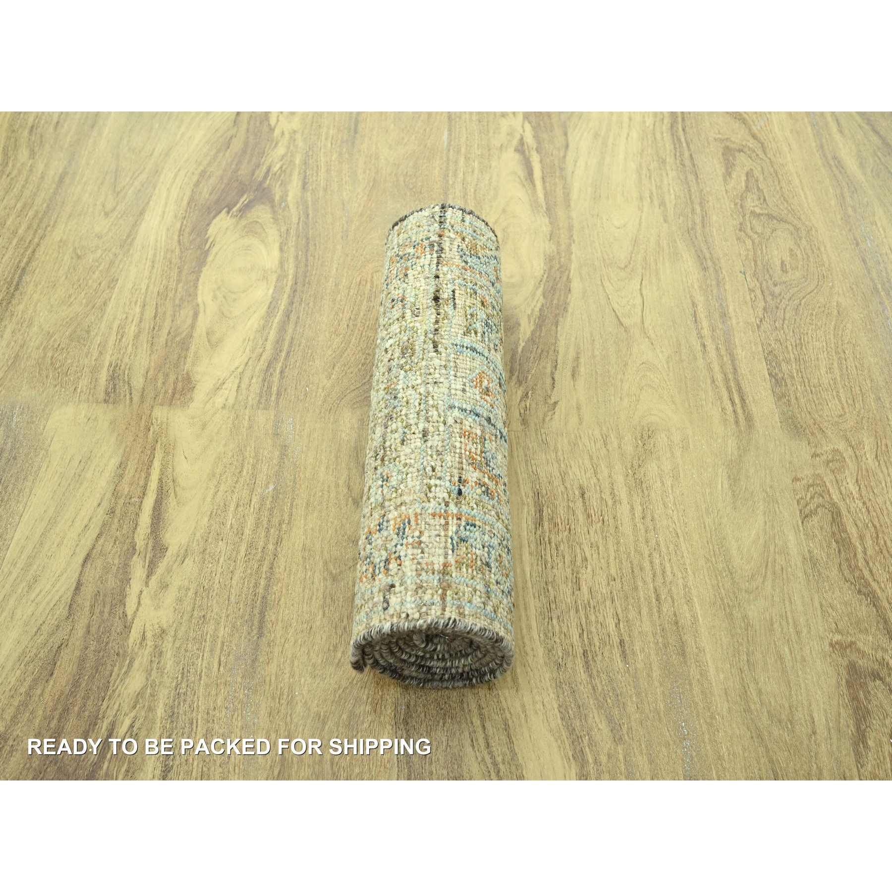 Oushak-And-Peshawar-Hand-Knotted-Rug-385175