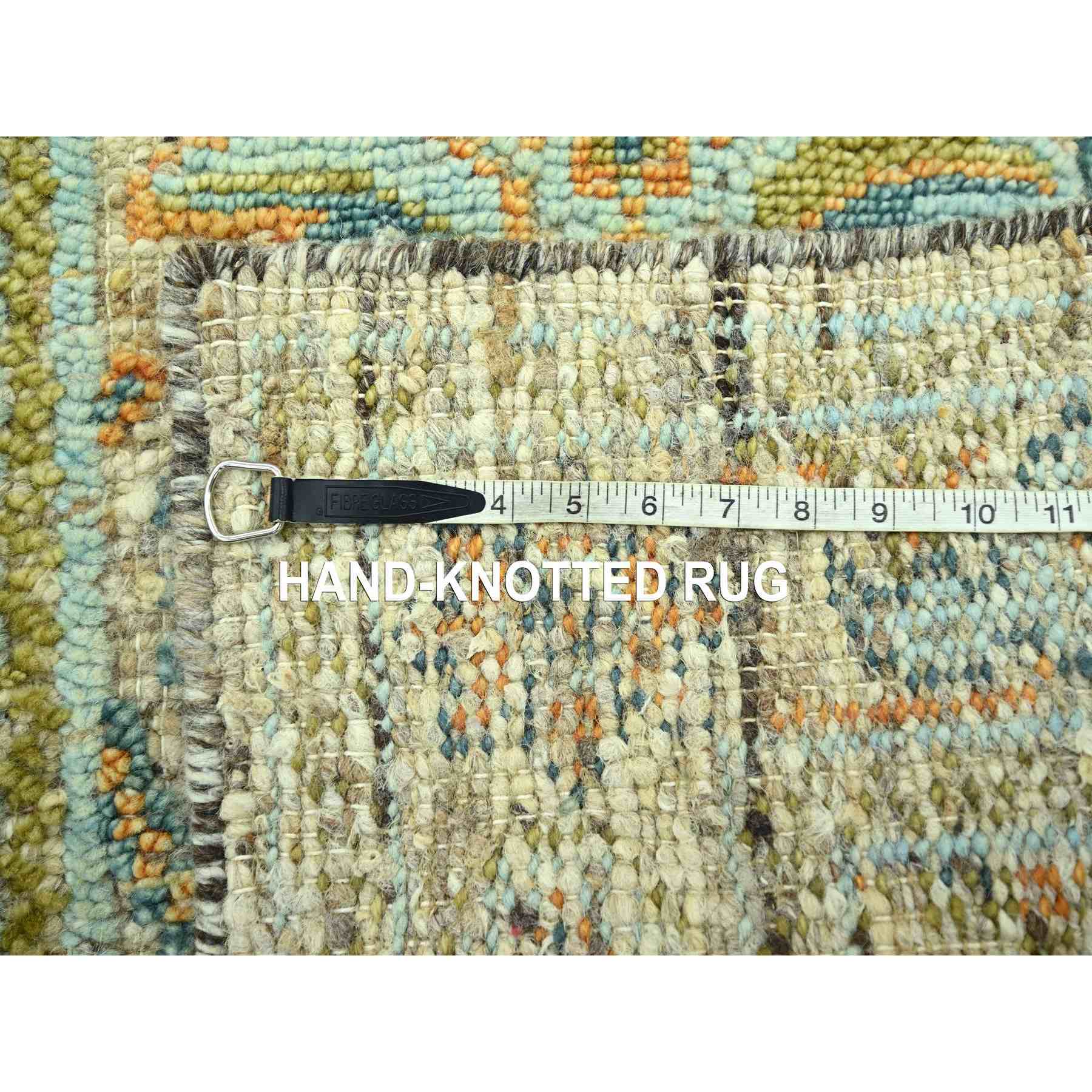 Oushak-And-Peshawar-Hand-Knotted-Rug-385175