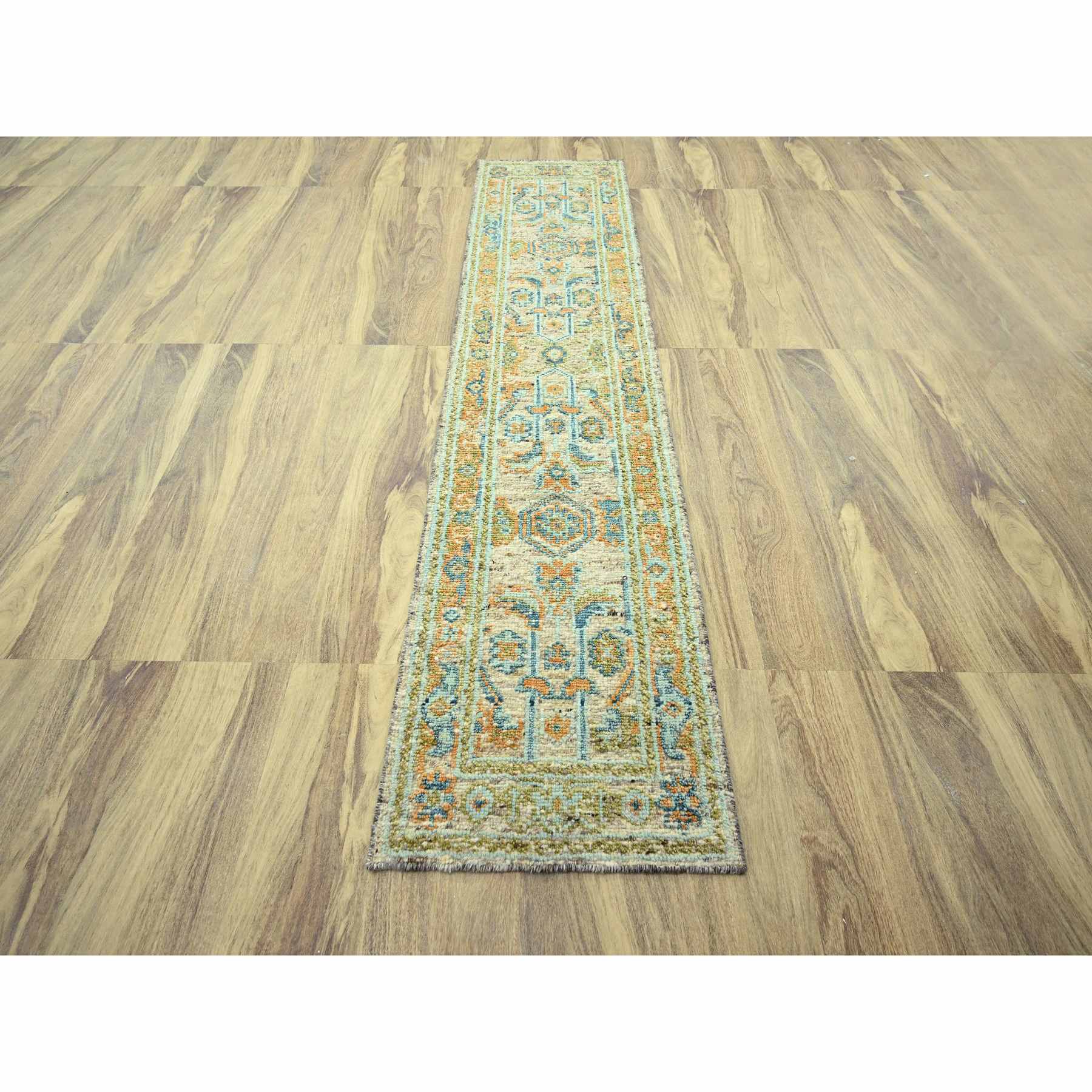 Oushak-And-Peshawar-Hand-Knotted-Rug-385180