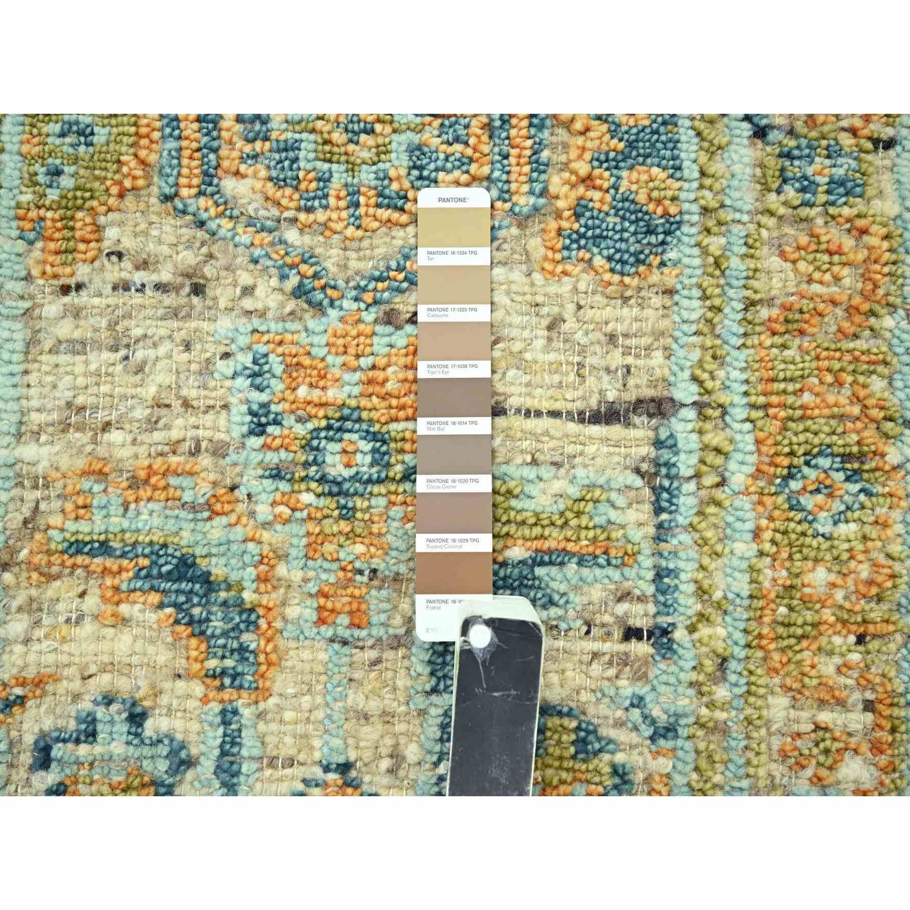 Oushak-And-Peshawar-Hand-Knotted-Rug-385180