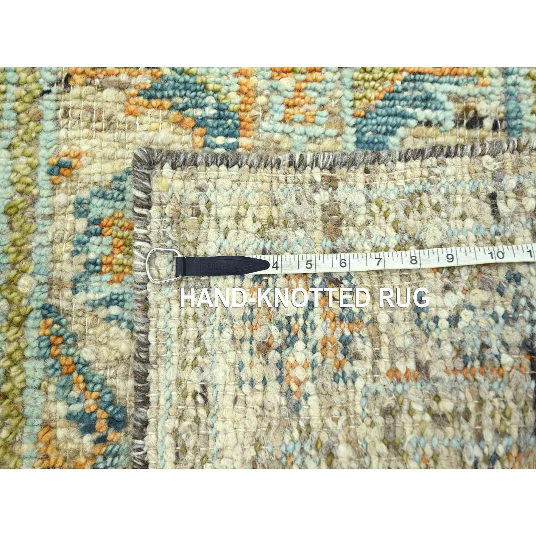 Oushak-And-Peshawar-Hand-Knotted-Rug-385180