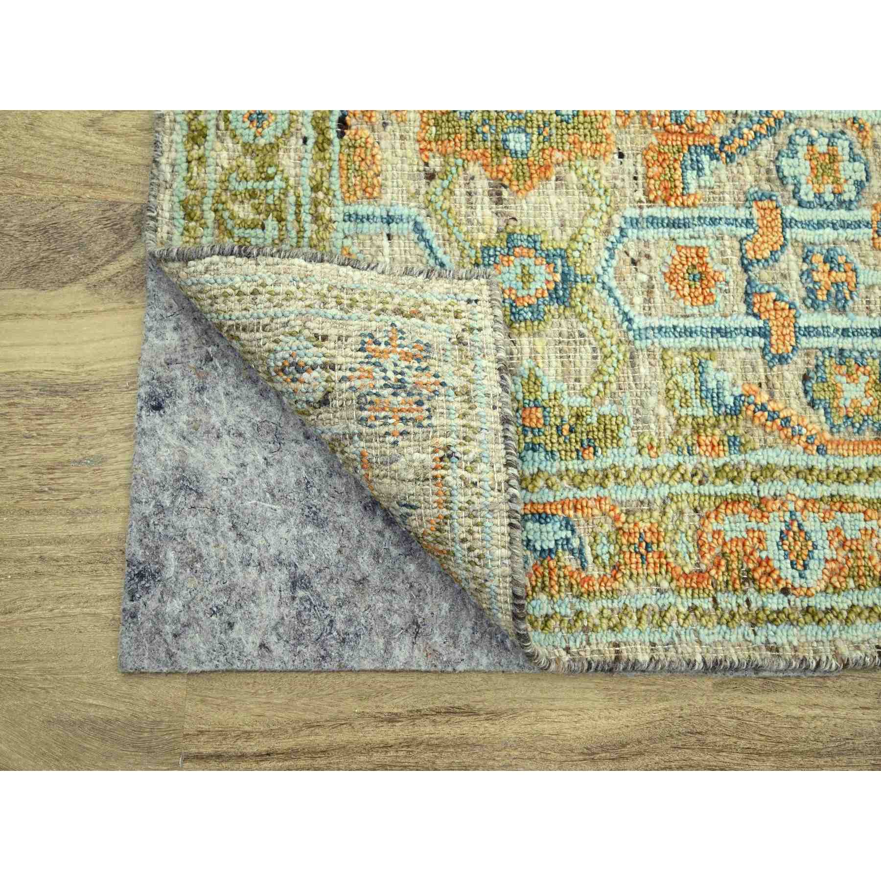 Oushak-And-Peshawar-Hand-Knotted-Rug-385185