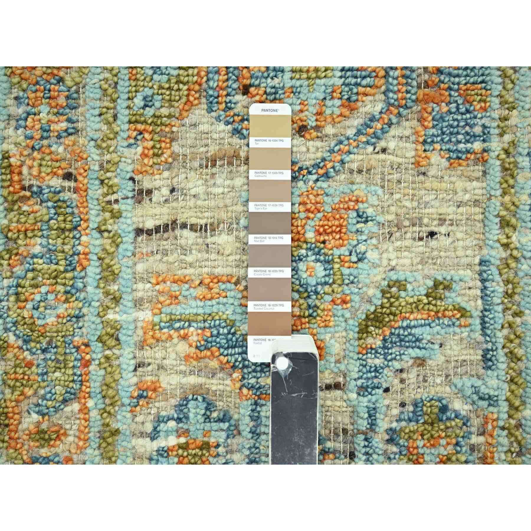 Oushak-And-Peshawar-Hand-Knotted-Rug-385185