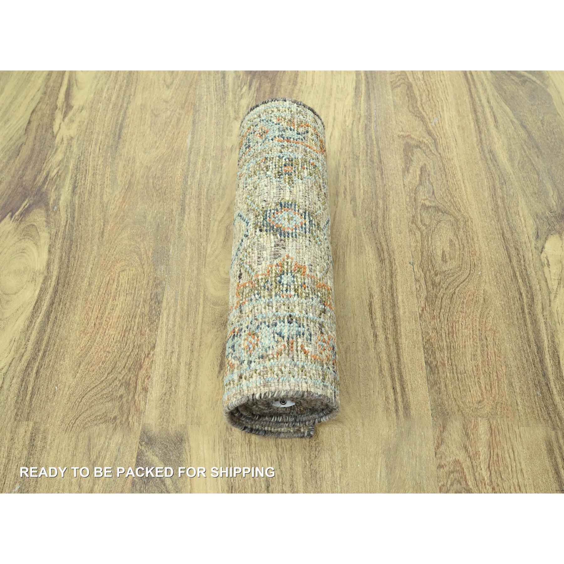 Oushak-And-Peshawar-Hand-Knotted-Rug-385185