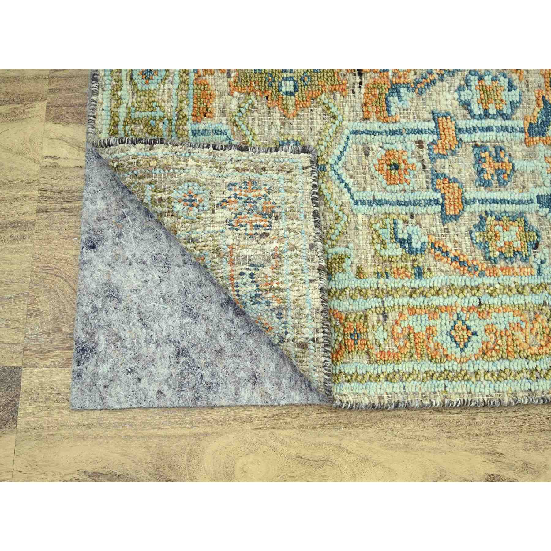 Oushak-And-Peshawar-Hand-Knotted-Rug-385190