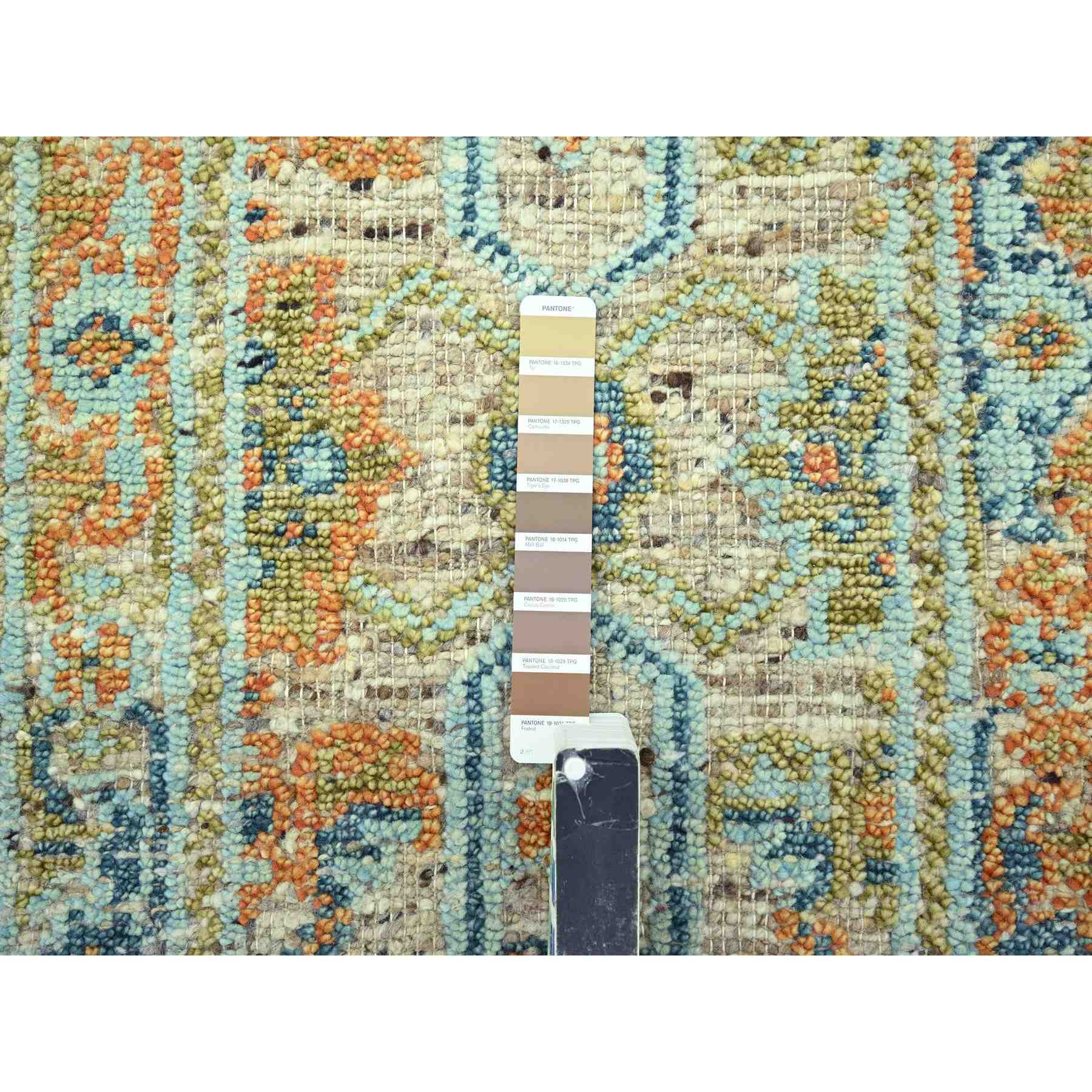 Oushak-And-Peshawar-Hand-Knotted-Rug-385190