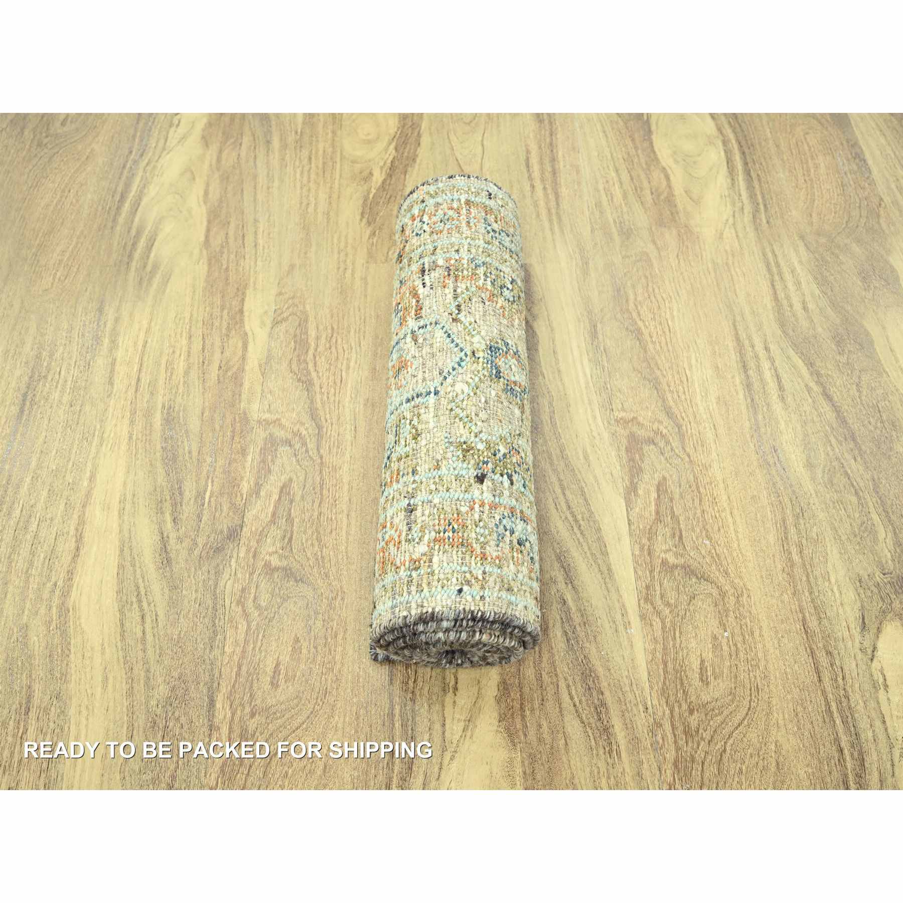 Oushak-And-Peshawar-Hand-Knotted-Rug-385190