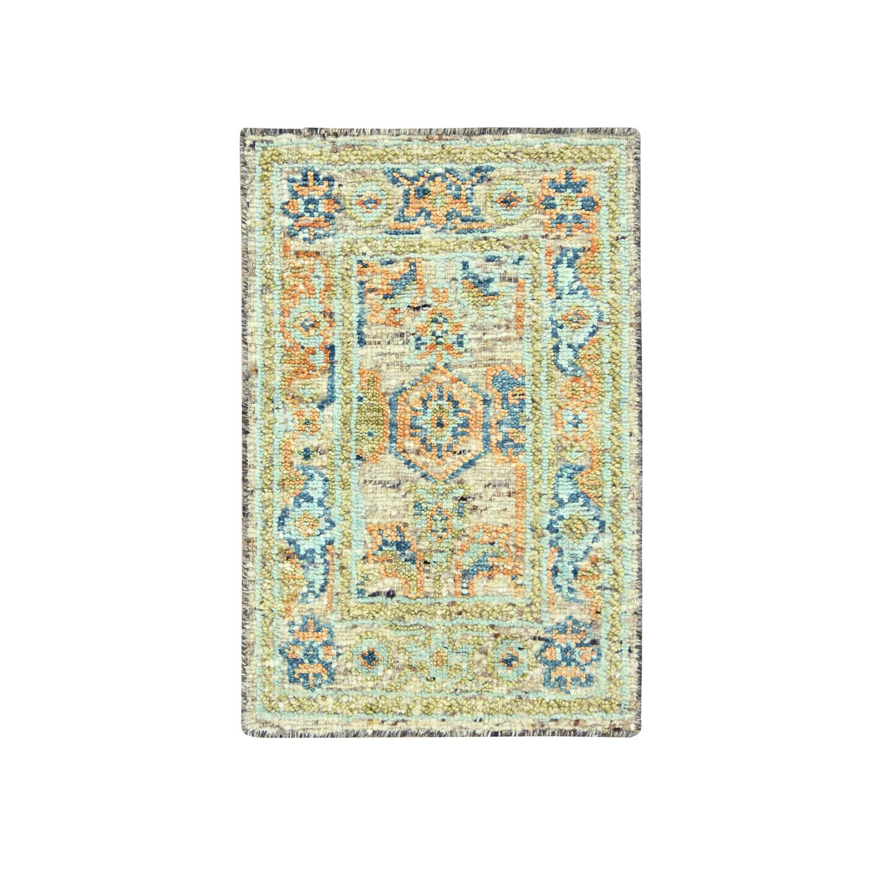 Oushak-And-Peshawar-Hand-Knotted-Rug-385195