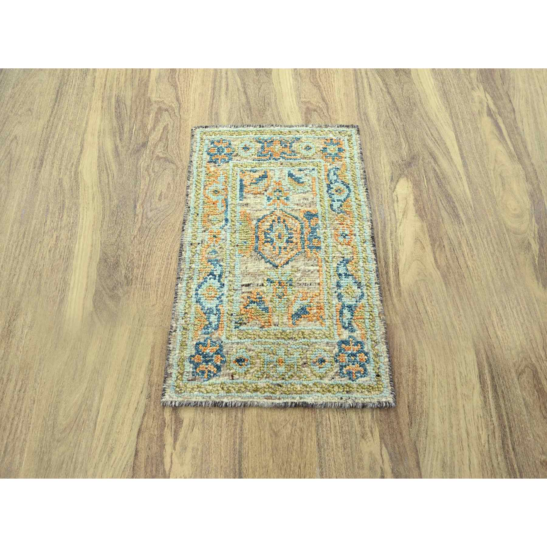 Oushak-And-Peshawar-Hand-Knotted-Rug-385195
