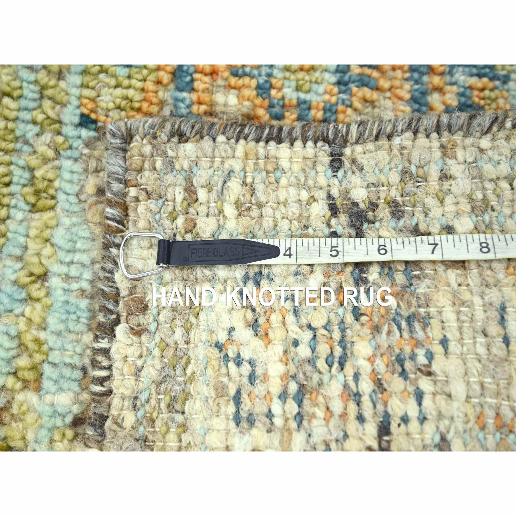 Oushak-And-Peshawar-Hand-Knotted-Rug-385195