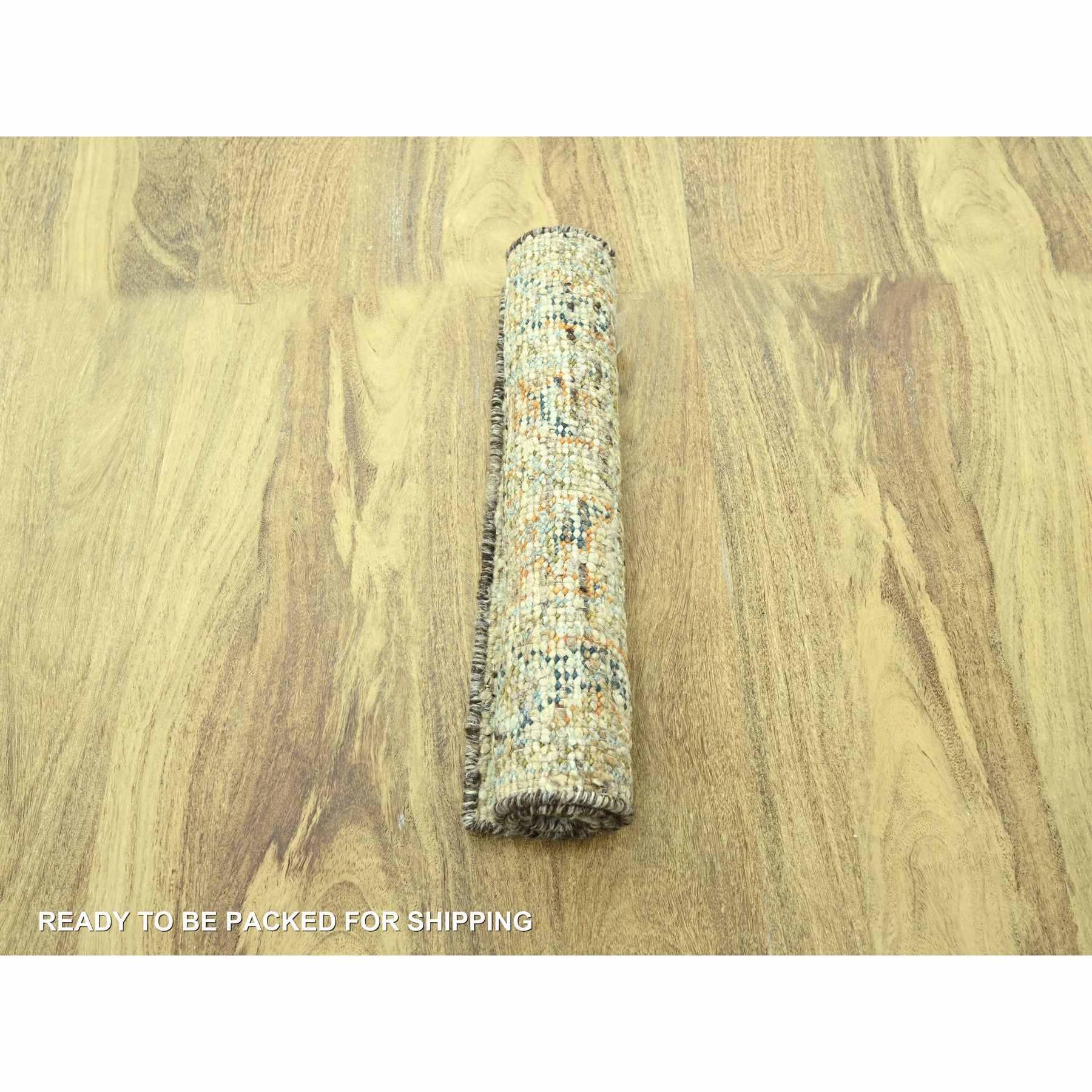 Oushak-And-Peshawar-Hand-Knotted-Rug-385200