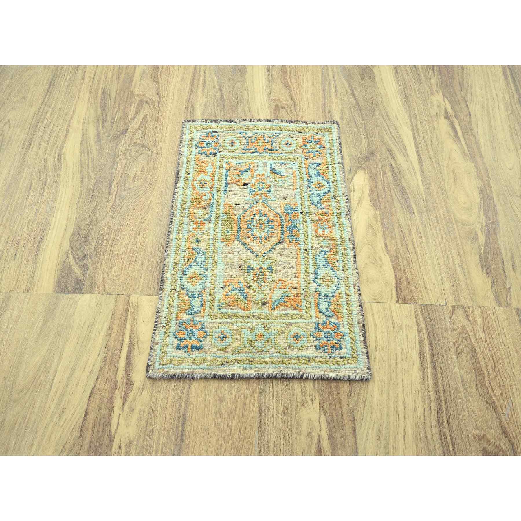Oushak-And-Peshawar-Hand-Knotted-Rug-385205
