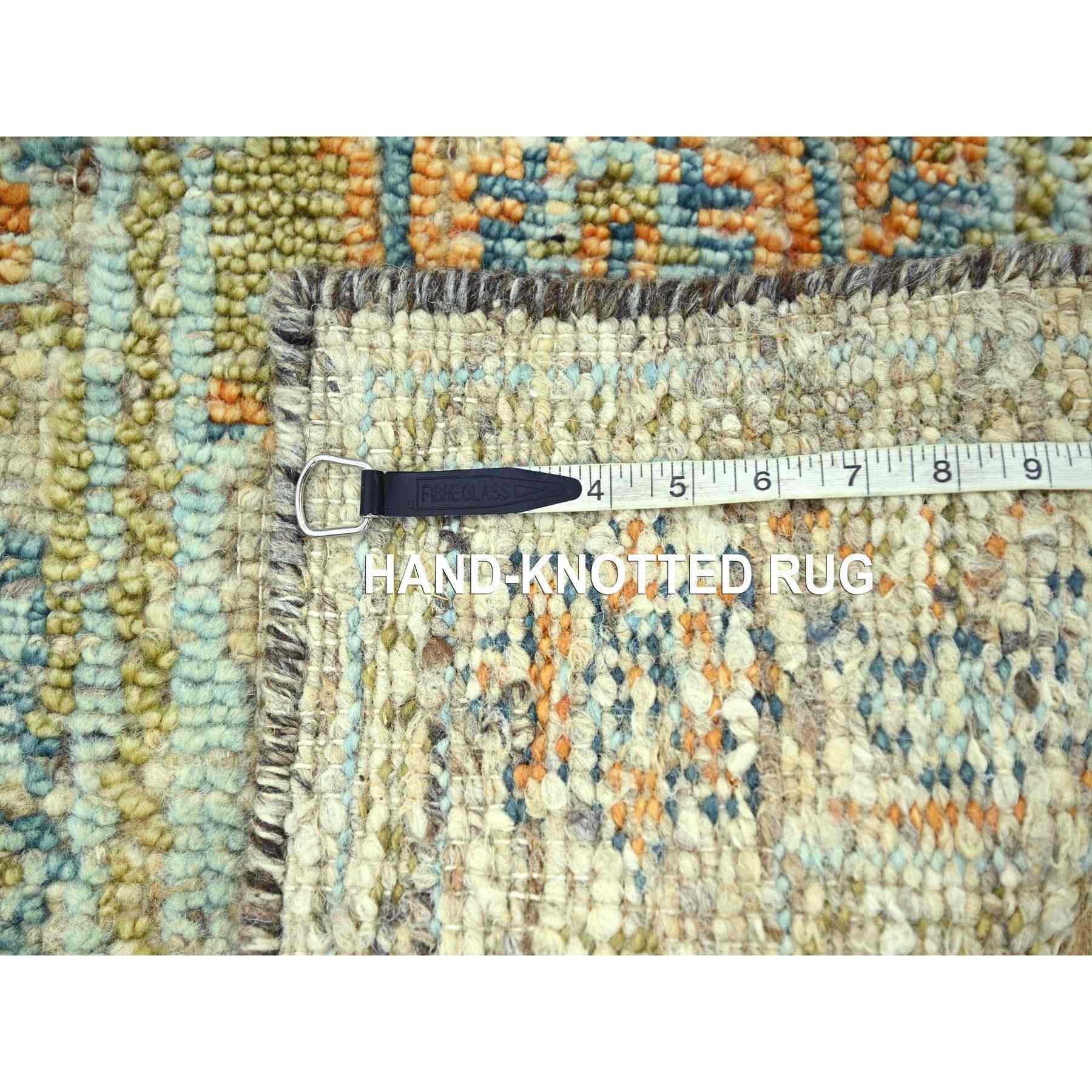 Oushak-And-Peshawar-Hand-Knotted-Rug-385205