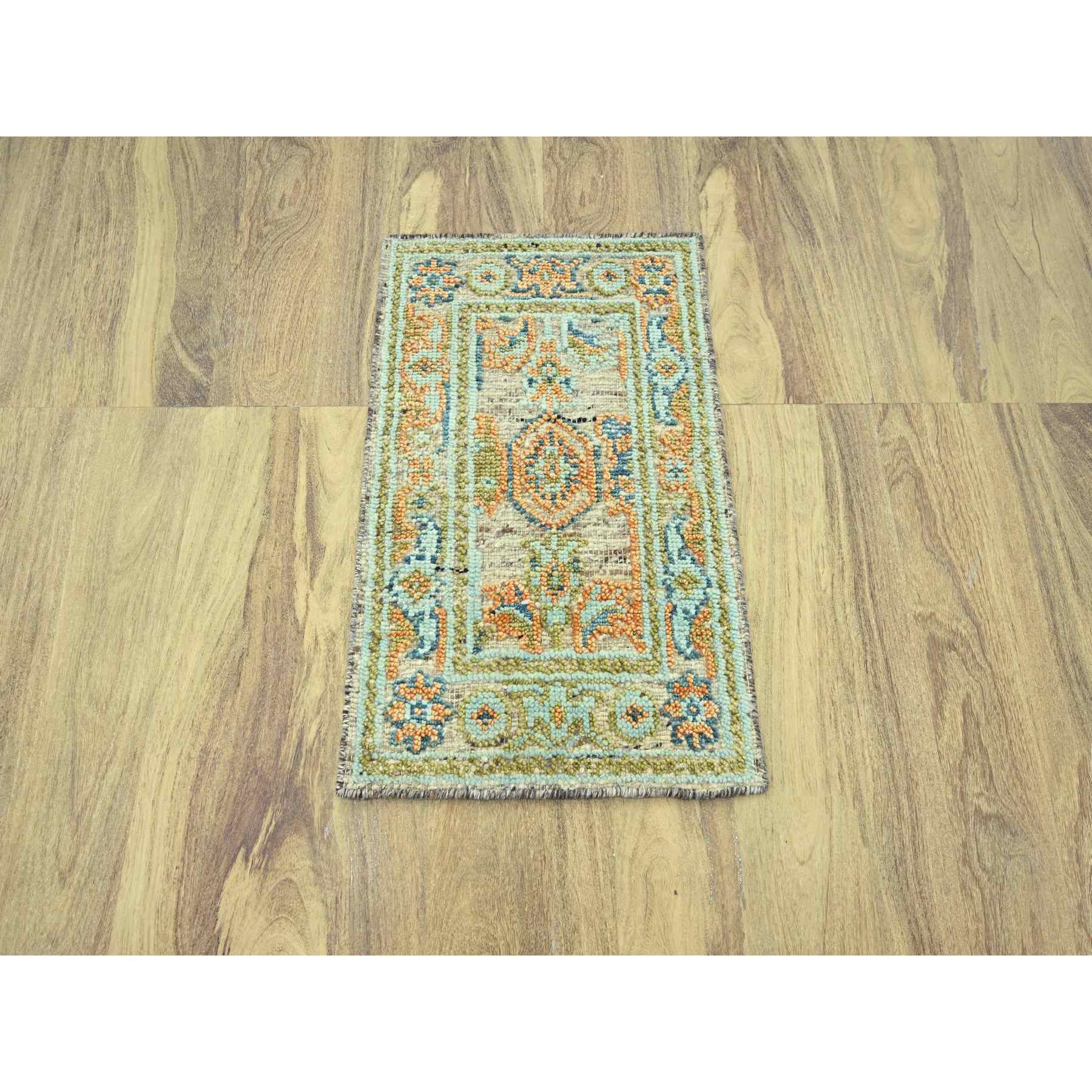 Oushak-And-Peshawar-Hand-Knotted-Rug-385210