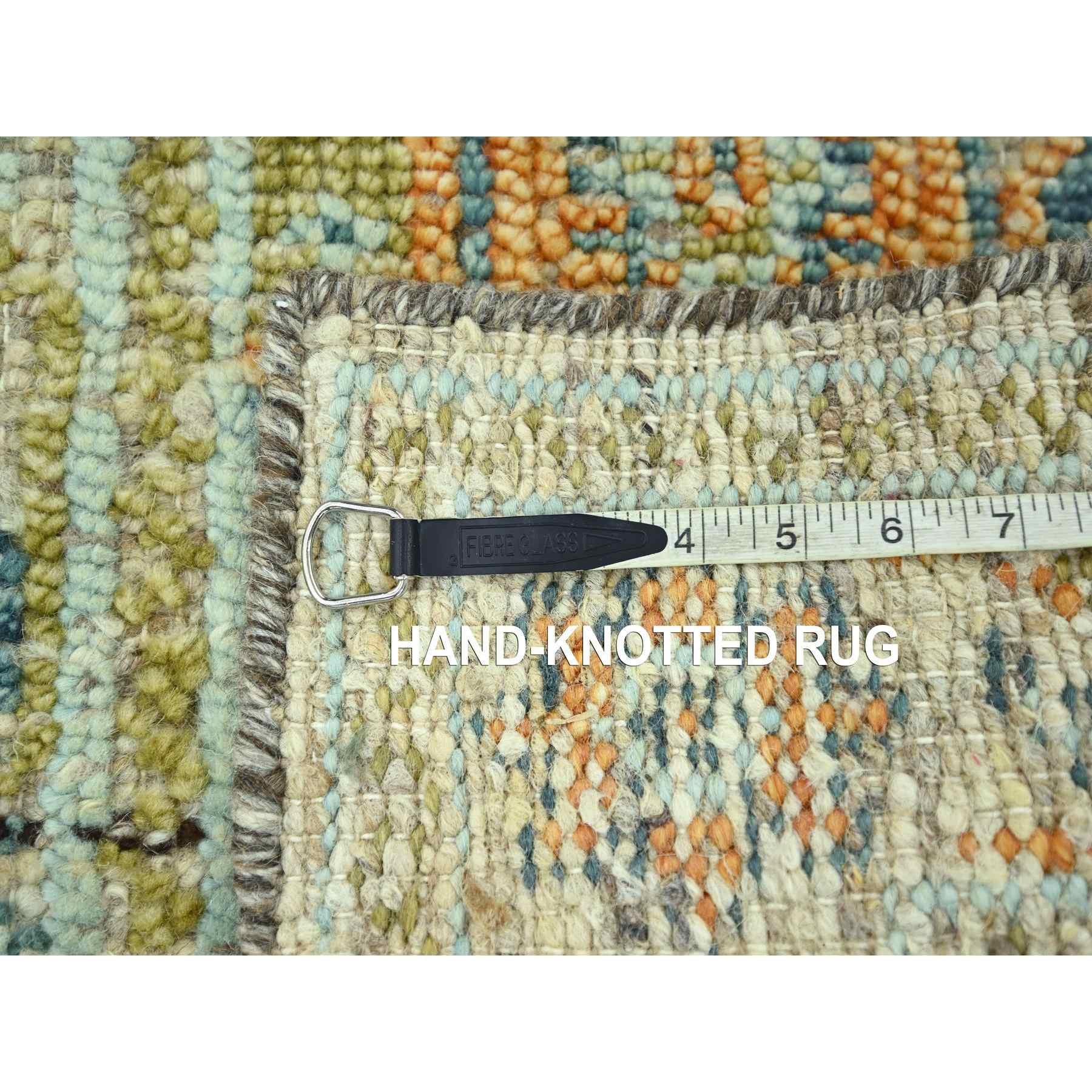 Oushak-And-Peshawar-Hand-Knotted-Rug-385210