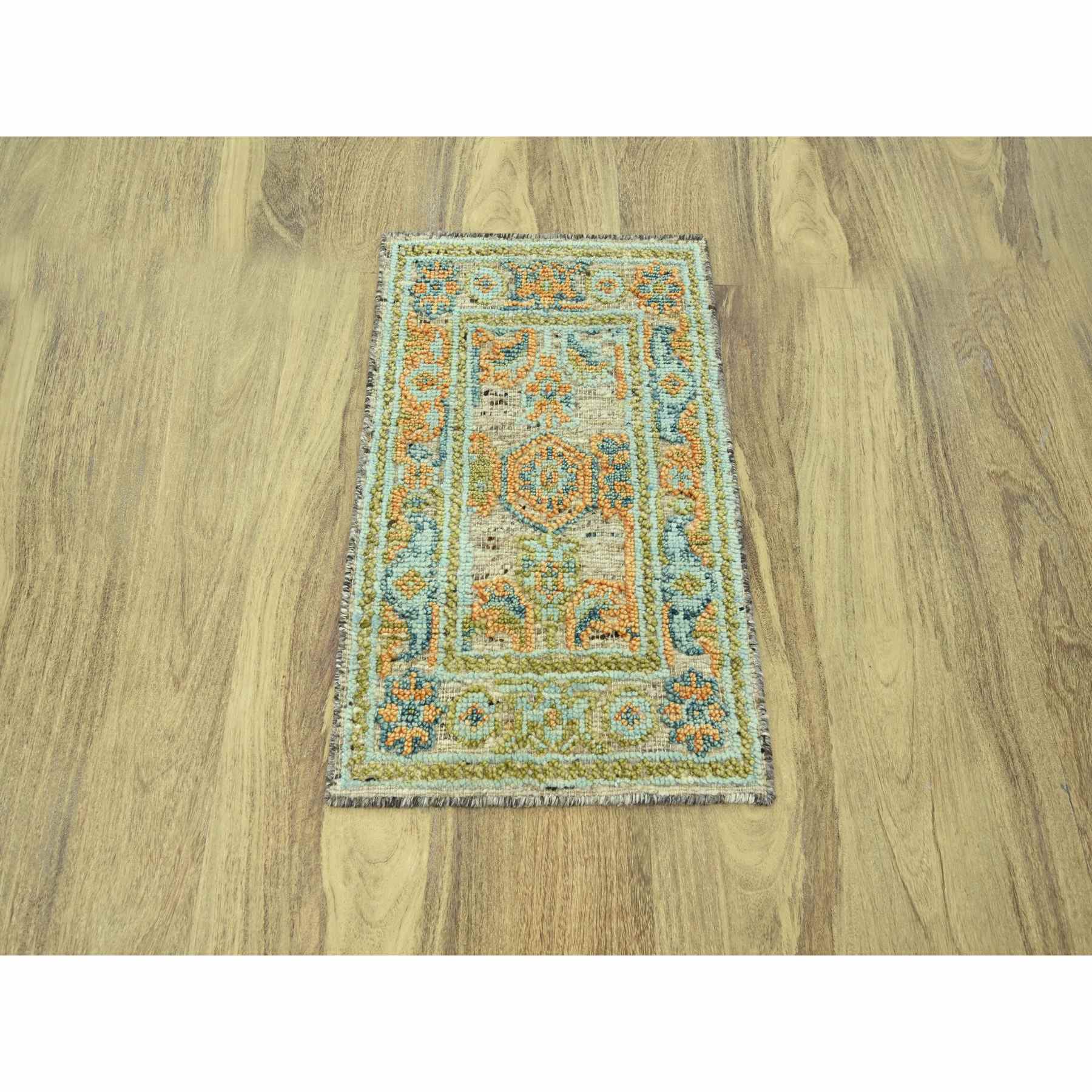 Oushak-And-Peshawar-Hand-Knotted-Rug-385215
