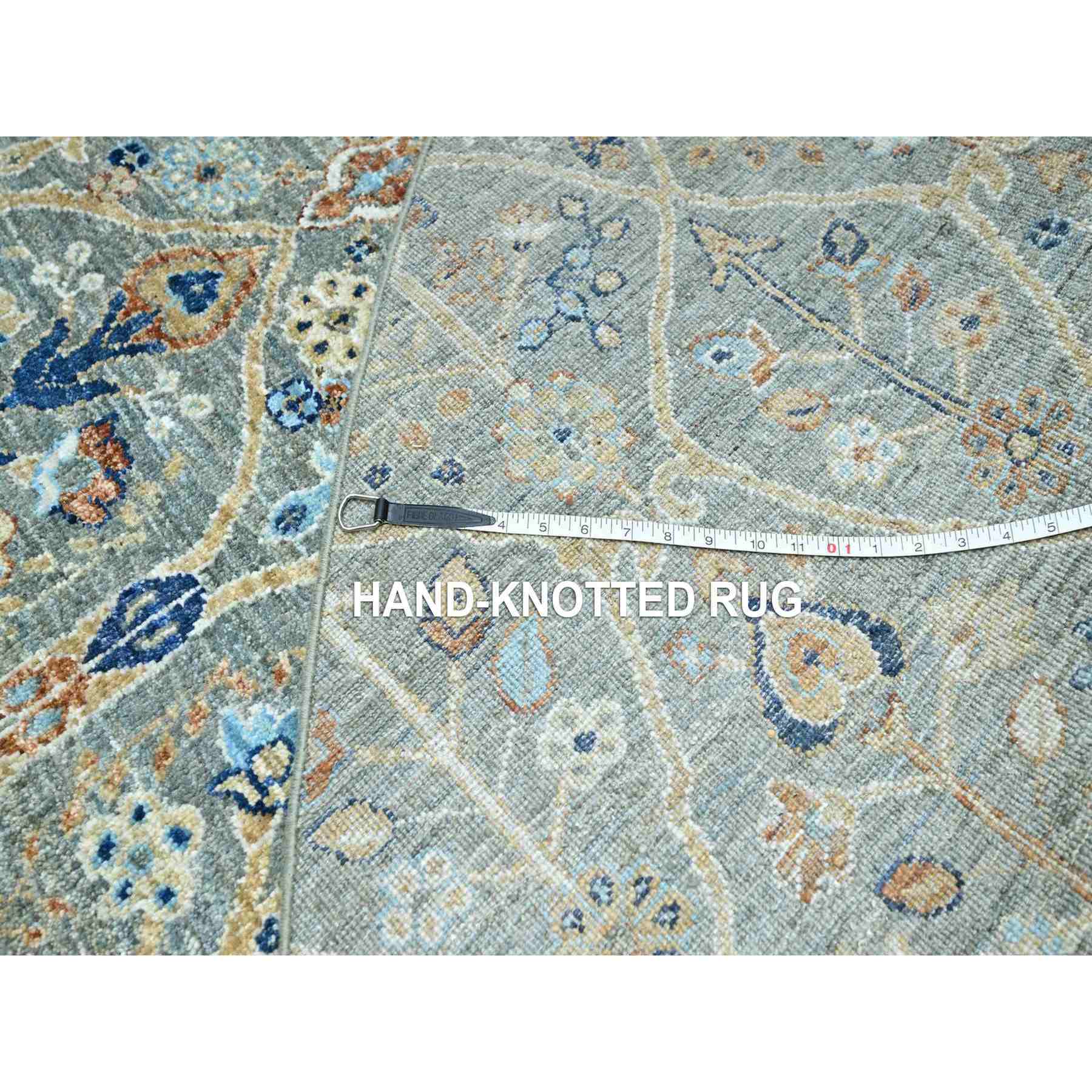 Oushak-And-Peshawar-Hand-Knotted-Rug-385435